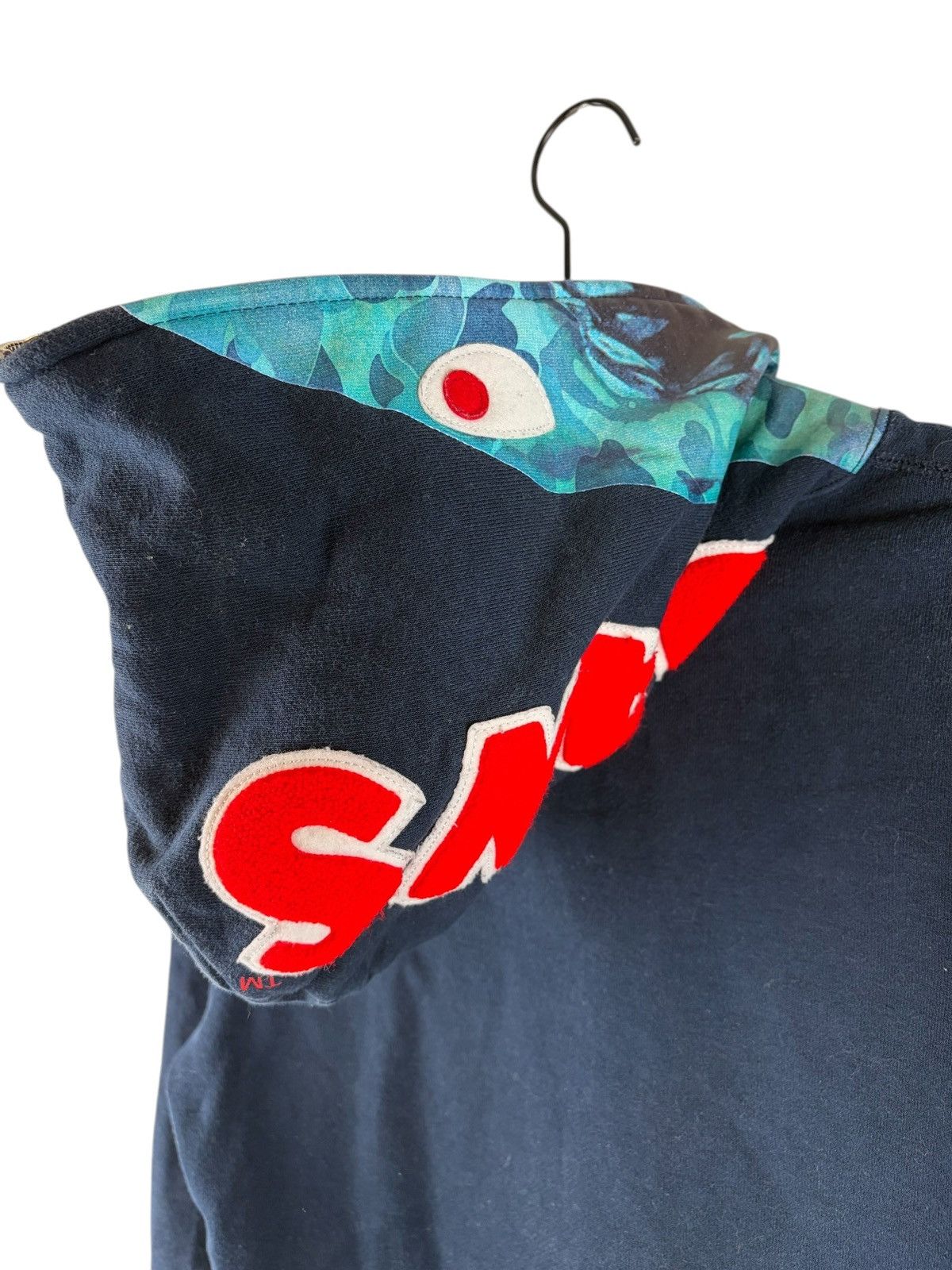 Bape 2016SS Bape x Jaws Shark Zip Up Hoodie Size S / US 4 / IT 40 - 4 Thumbnail