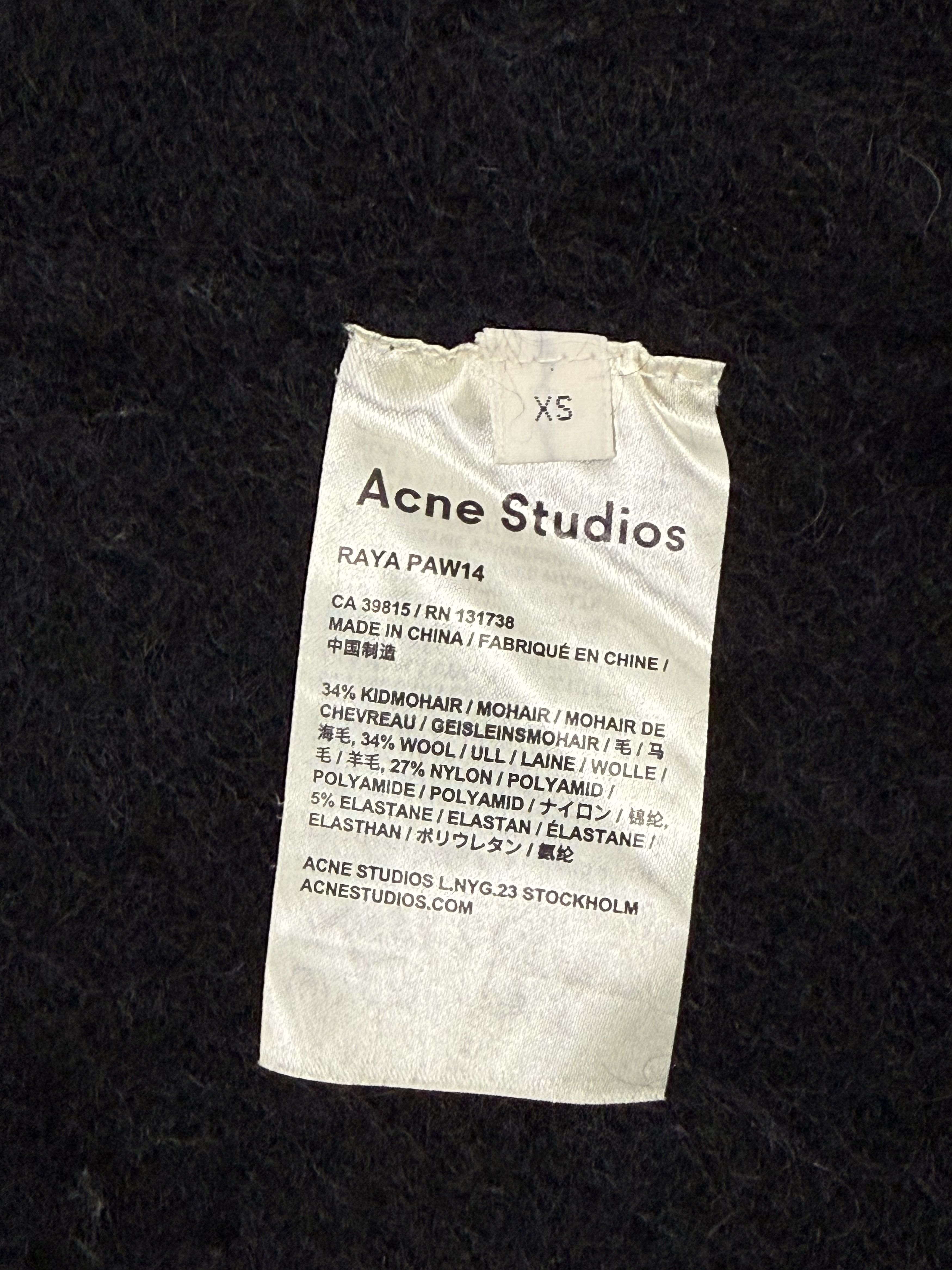 Acne Studios Acne Studios Cardigan Black Raya Raw14 Size XS / US 0-2 / IT 36-38 - 6 Thumbnail
