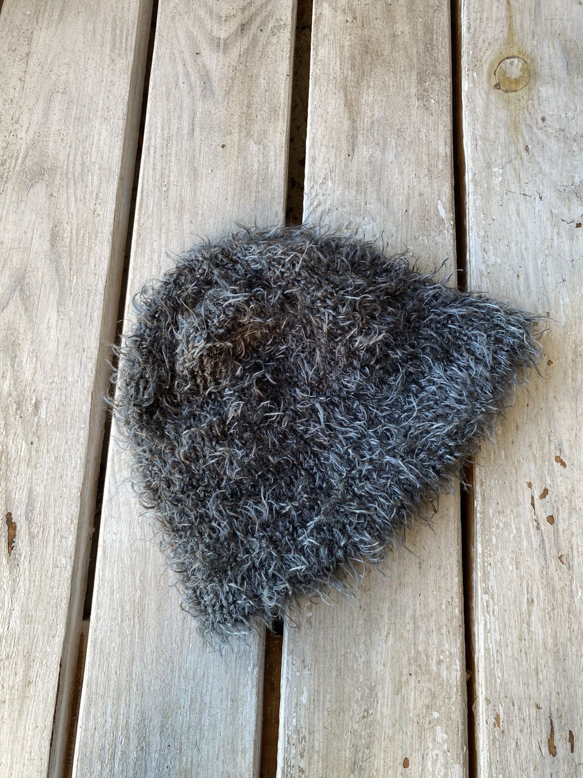 Hysteric Glamour × Japanese Brand Vintage fuzzy black mohair japanese ushanka hat avant garde Size ONE SIZE - 4 Thumbnail
