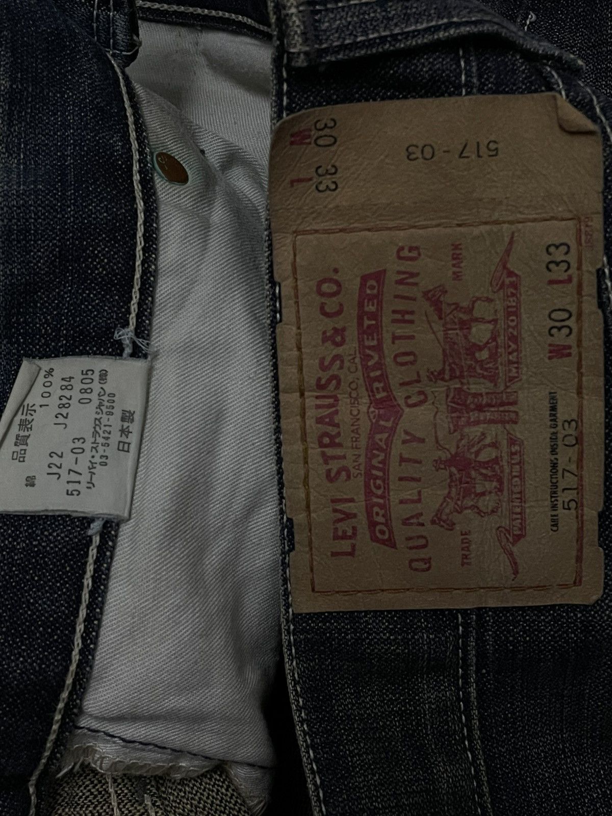 Levi's Vintage Clothing VINTAGE LEVIS 517 DESIGNER FLARED OG CLASSIC CUTTING DENIM Size US 30 / EU 46 - 16 Thumbnail