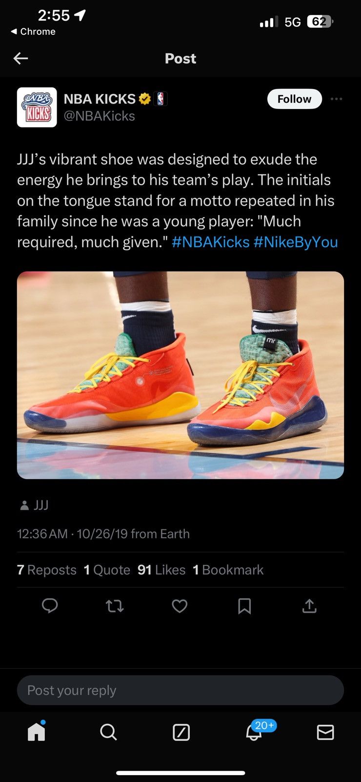 Nike Jaren Jackson Jr’s CUSTOM KD12 Nike’s (Memphis Grizzlies) Size US 13 / EU 46 - 5 Thumbnail