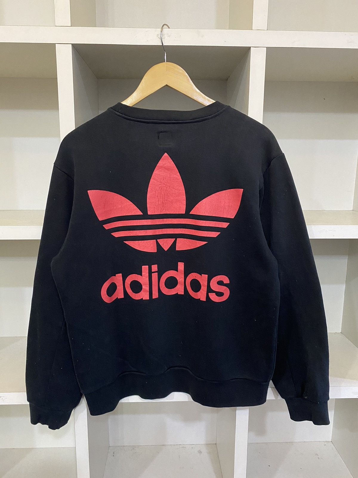 Adidas × Vintage Vintage Adidas Big Logo Sweatshirt Size US S / EU 44-46 / 1 - 2 Thumbnail