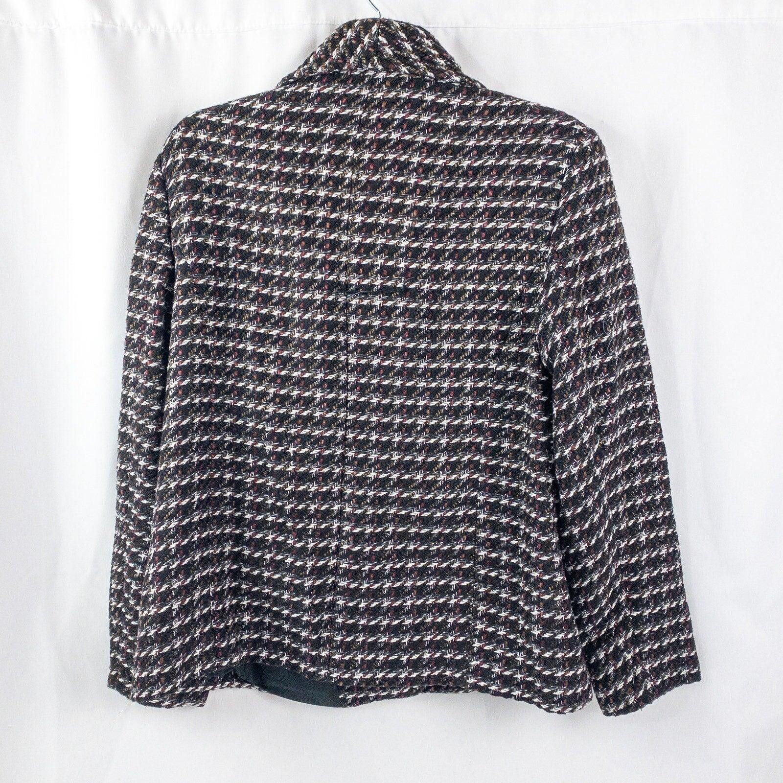Coldwater Creek Coldwater Creek Black Silver Tweed Coat Womens 16 XLarge Size XL / US 12-14 / IT 48-50 - 10 Thumbnail