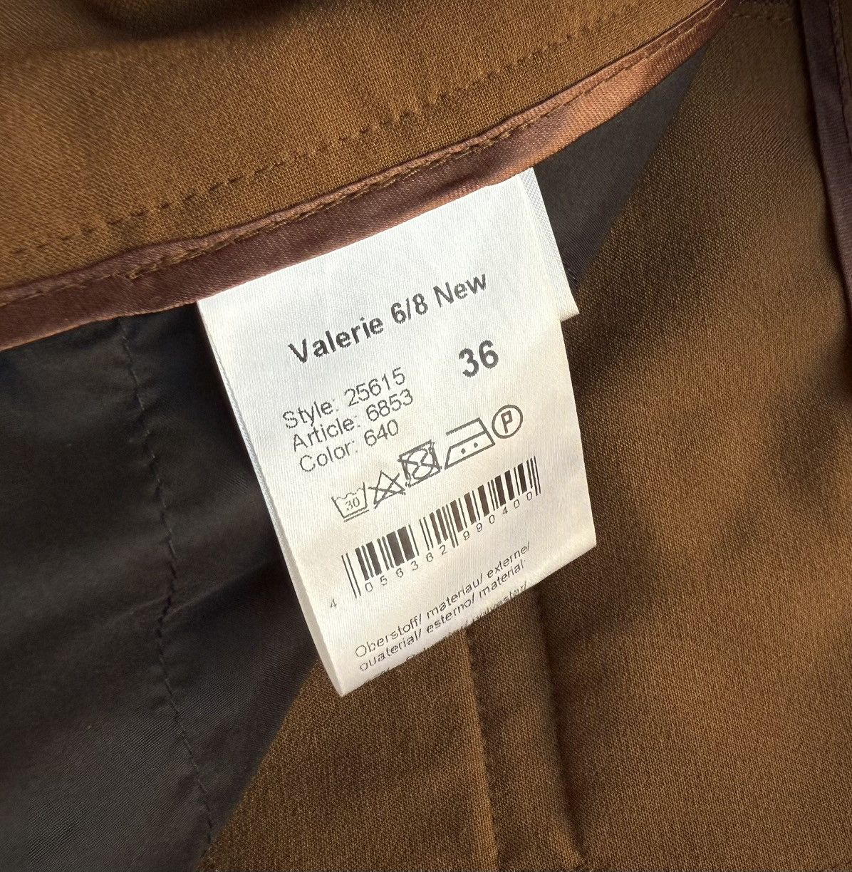 Vintage Raffaello Rossi Valerie 6/8 Brown Pants Culottes Trousers Size 36" / US 14 / IT 50 - 8 Thumbnail