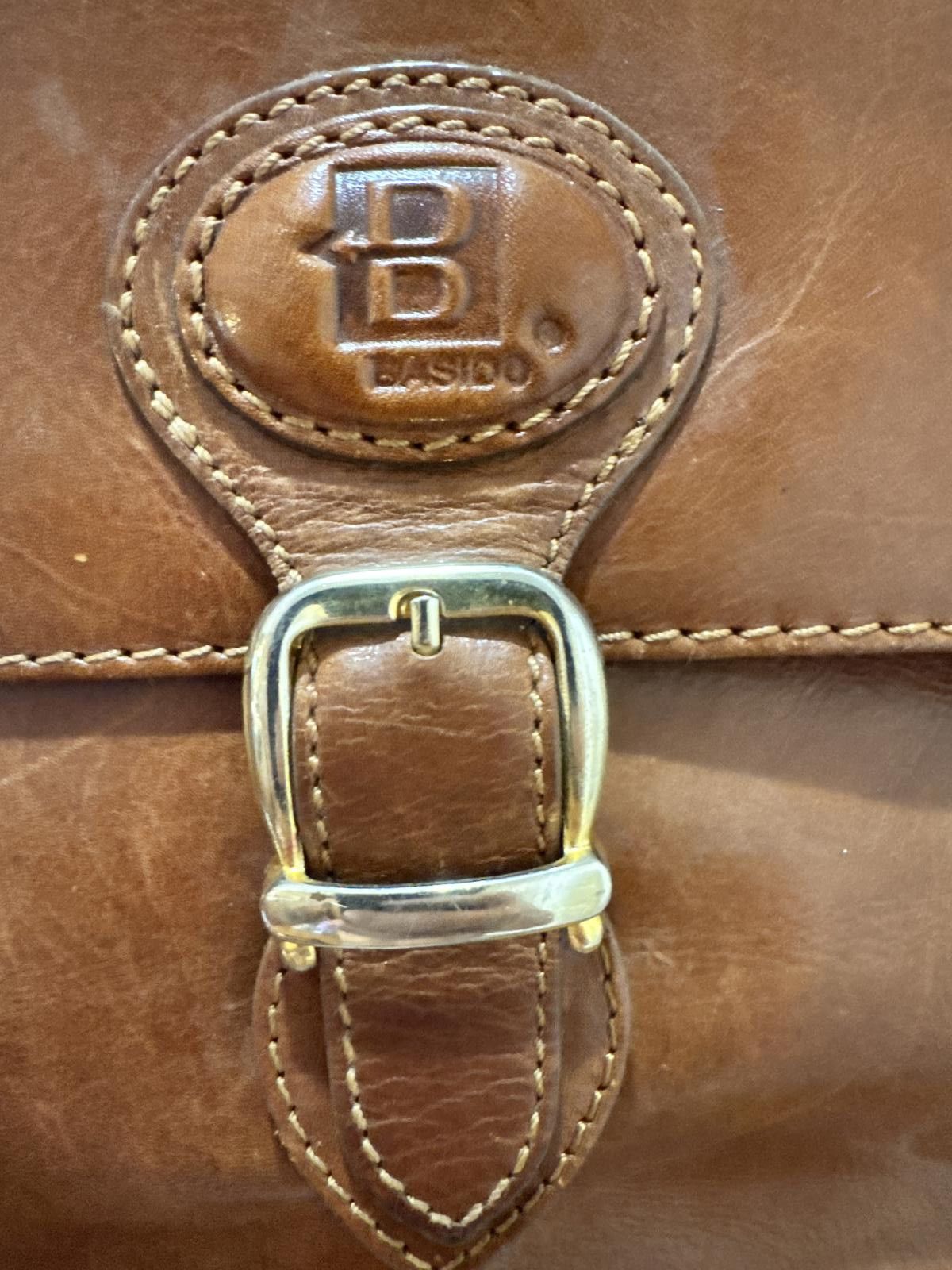 Unknown London Vintage 80s/90s Basido Italian Leather Top-Handle Handbag Size ONE SIZE - 4 Thumbnail