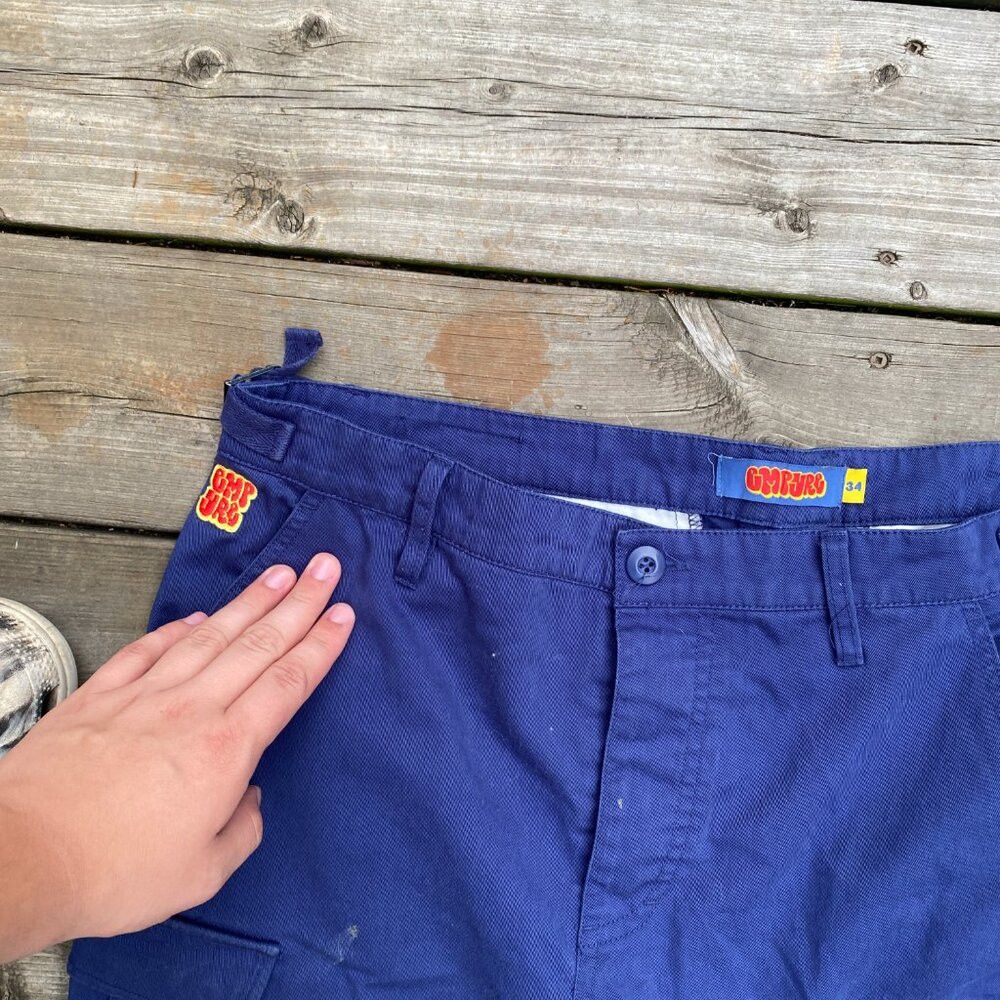 Empyre × Vintage Vintage Y2K Empyre Cargo Pants Size 34 Blue Size US 34 / EU 50 - 9 Thumbnail