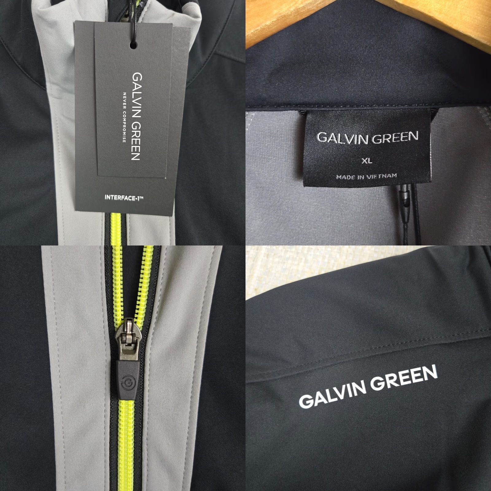 Galvin Green VINTAGE Galvin Green Jacket Windproof 1/2 Zip Thermal Lined Golf/Casual Mens XL Gray Size US XL / EU 56 / 4 - 10 Thumbnail