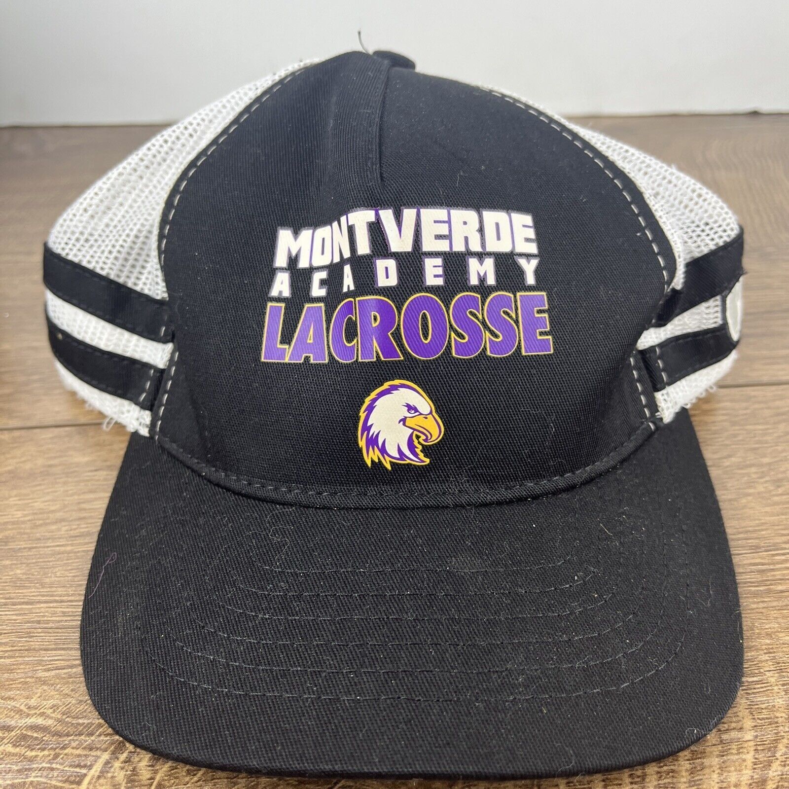 Other Mountverde Academy Lacrosse Hat Eagles Black Hat Adjustable Size ONE SIZE - 6 Thumbnail
