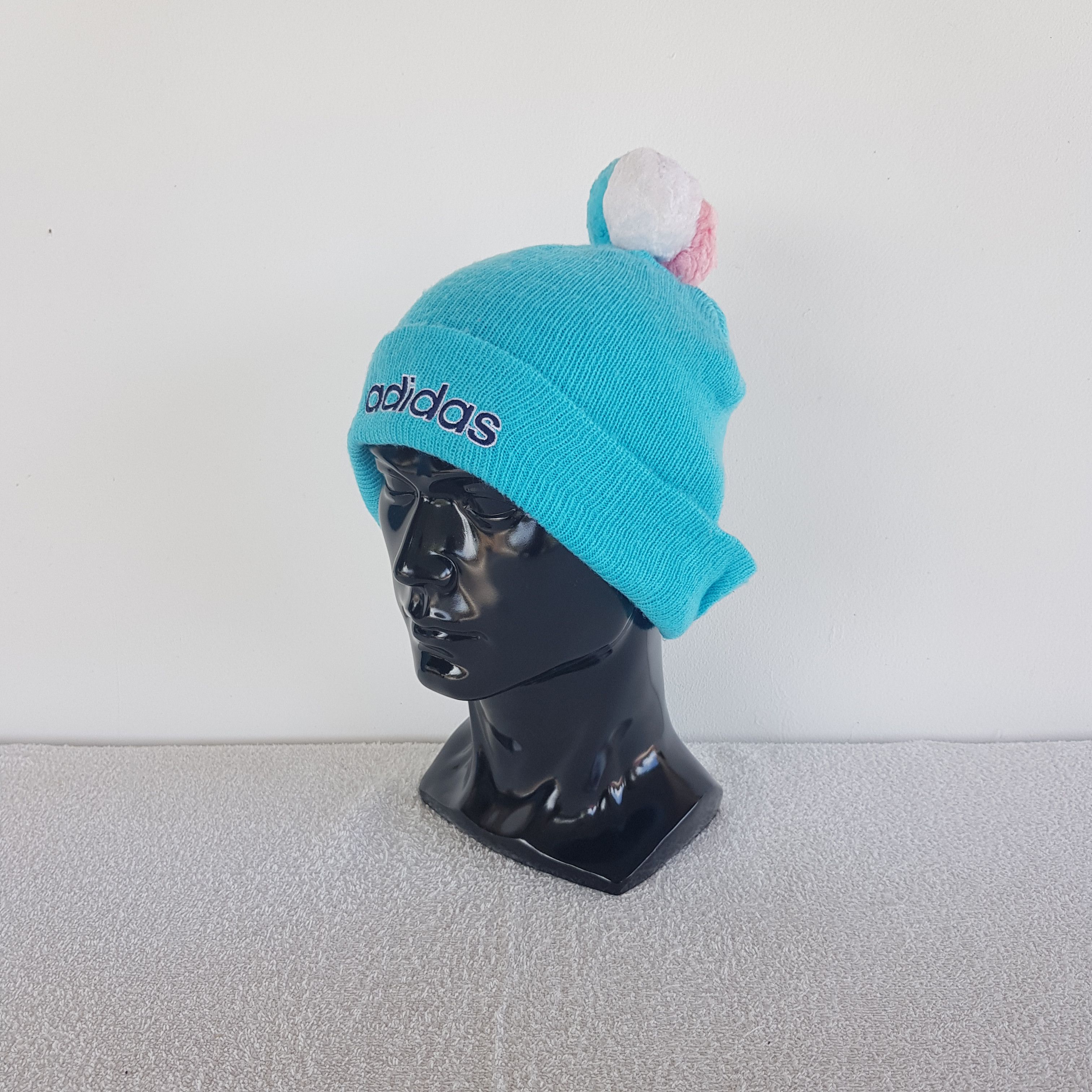 Adidas Vintage Adidas Beanie Fair Isle Ribbed Knit Snow Caps Hats. Size ONE SIZE - 1 Thumbnail