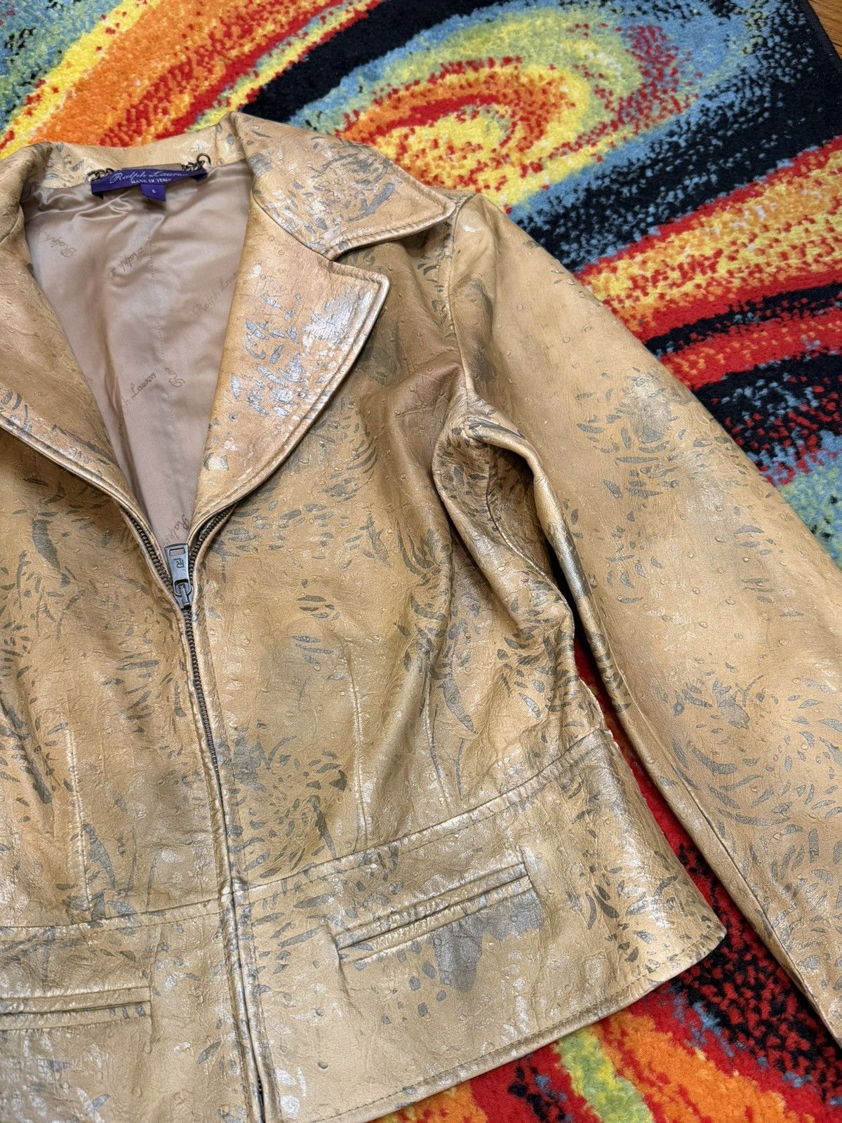 Ralph Lauren Ralph Lauren Collection Leather Moto Jacket - sz 6 Size M / US 6-8 / IT 42-44 - 2 Thumbnail