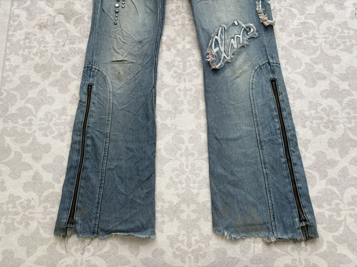 PPFM PPFM Archival Double Waist Studded Flare/Distressed Denim Size US 30 / EU 46 - 6 Thumbnail