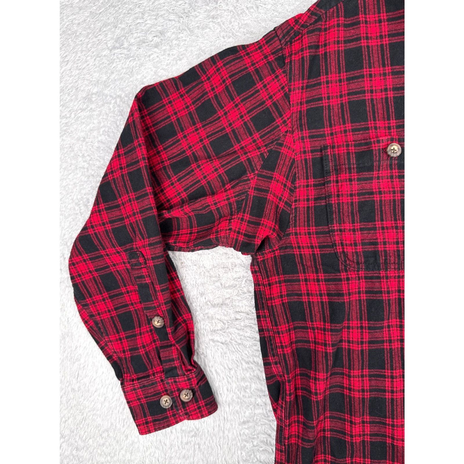 Vintage Duluth Shirt Men Medium Red Button Up 100% Cotton Flannel Casual Plaid Long Sleeve Modern Classic Mens Size US M / EU 48-50 / 2 - 3 Thumbnail