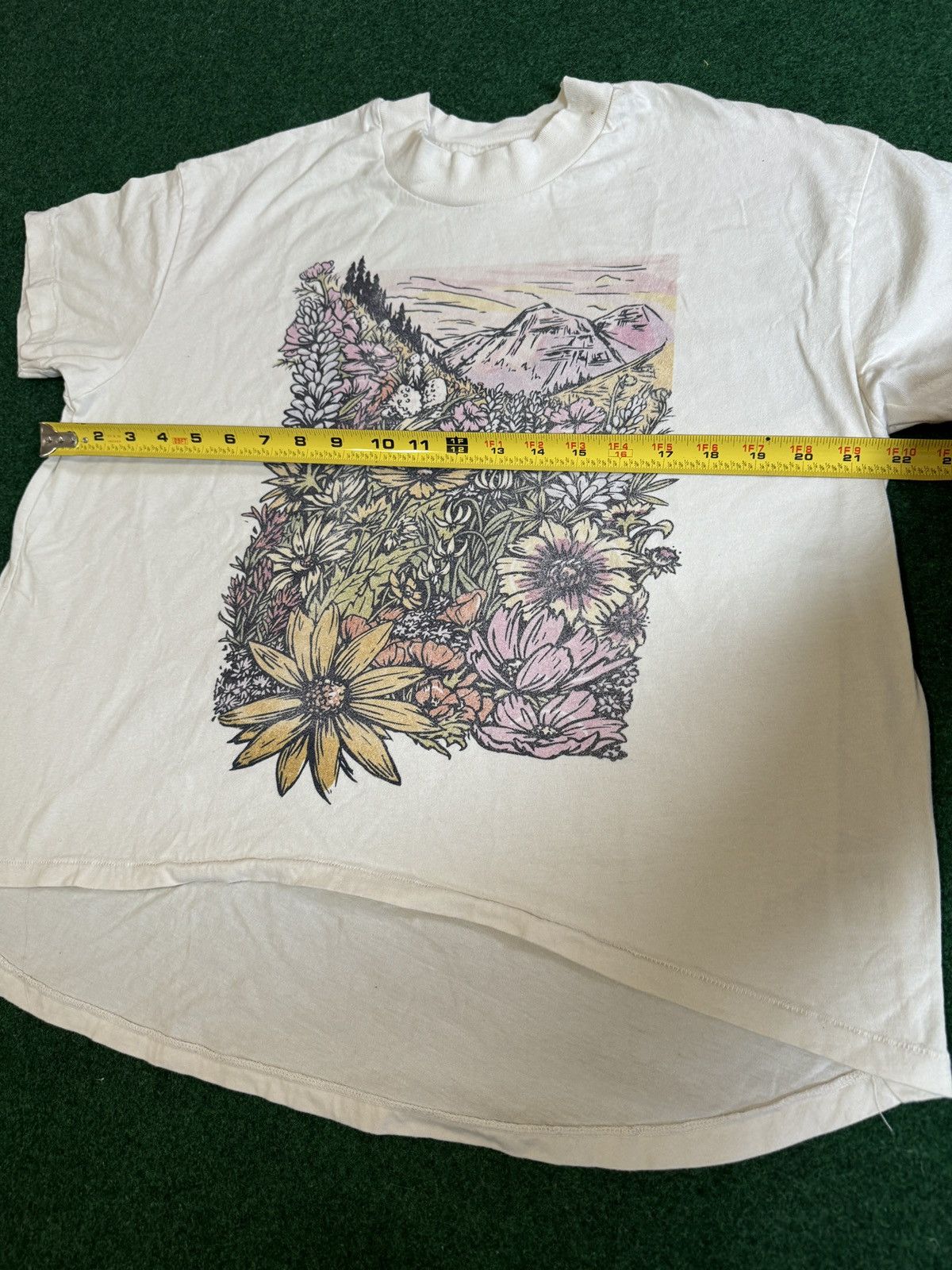 Vintage Vintage 90s Wildflower Meadow Moutain Nature T Shirt Size L / US 10 / IT 46 - 6 Thumbnail