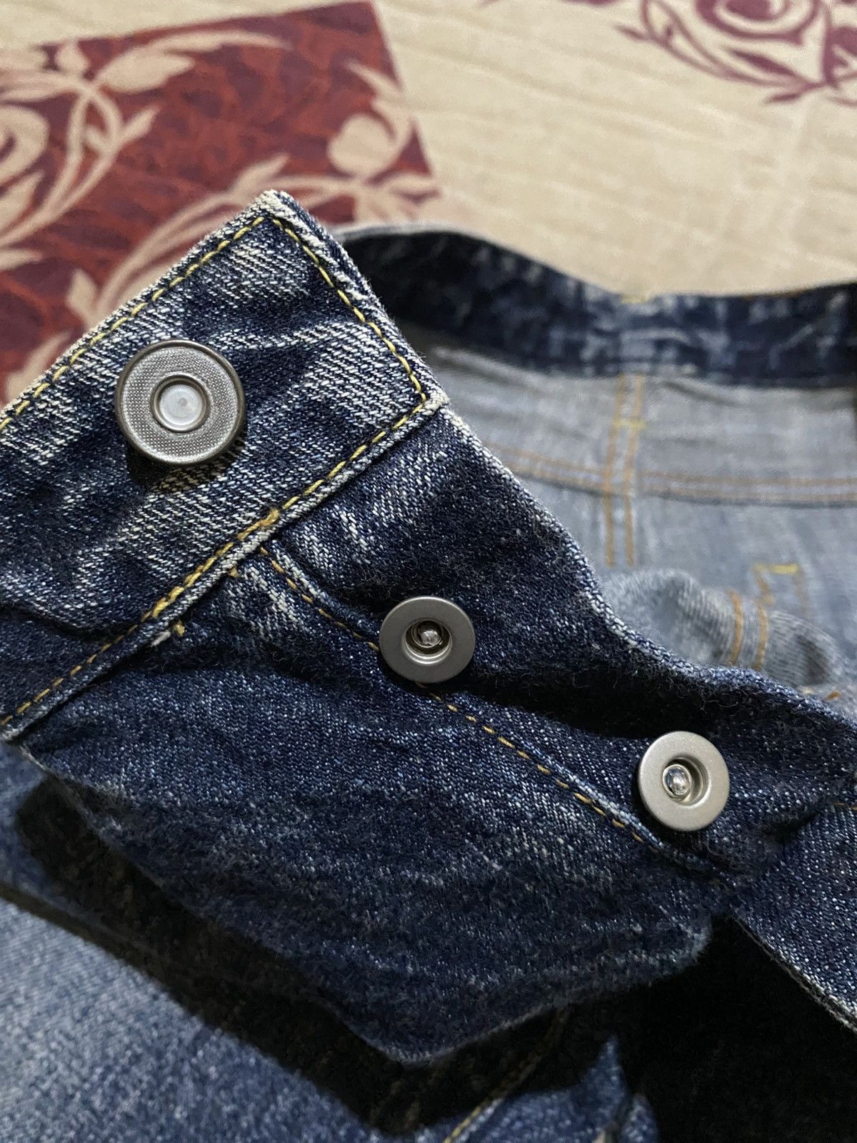 Japanese Brand Jhon Bull Flare Washed Denim Pants Size US 30 / EU 46 - 6 Thumbnail