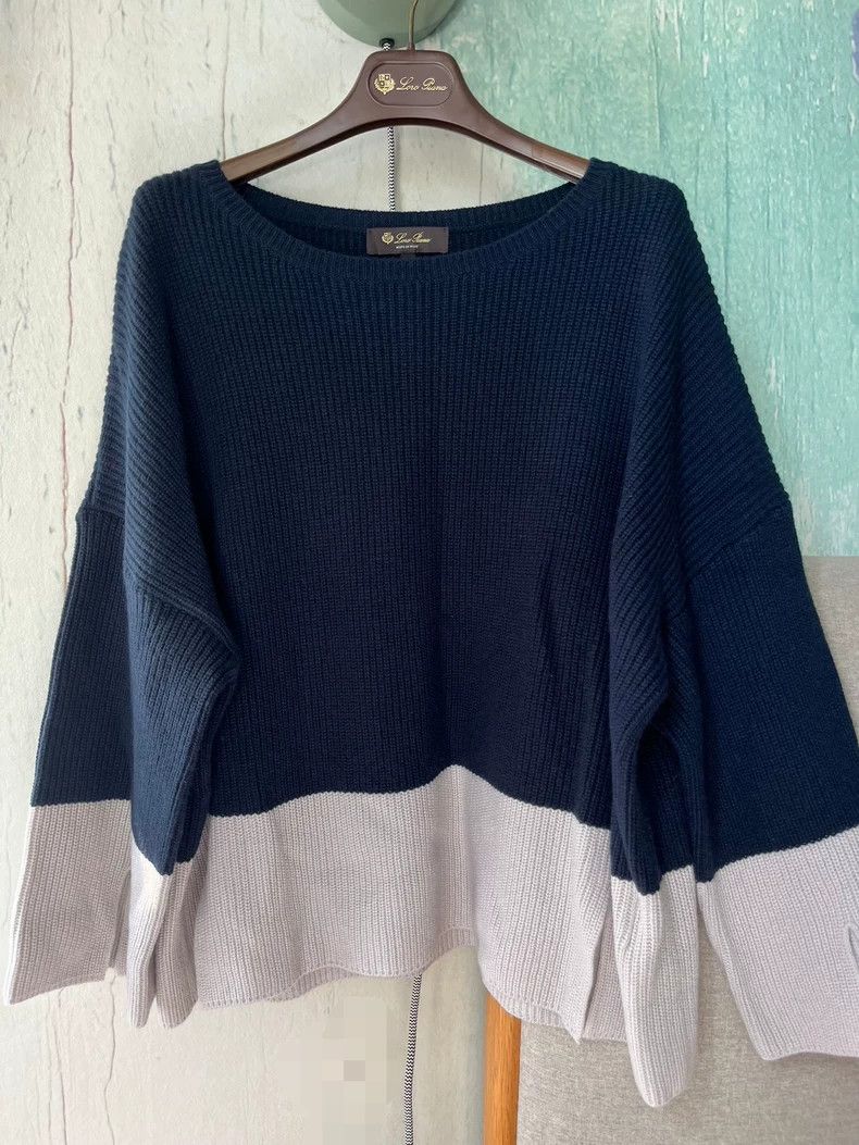 Loro Piana Loro piana Color-matched cashmere sweater 2506-Nextarrow Size L / US 10 / IT 46 - 2 Thumbnail