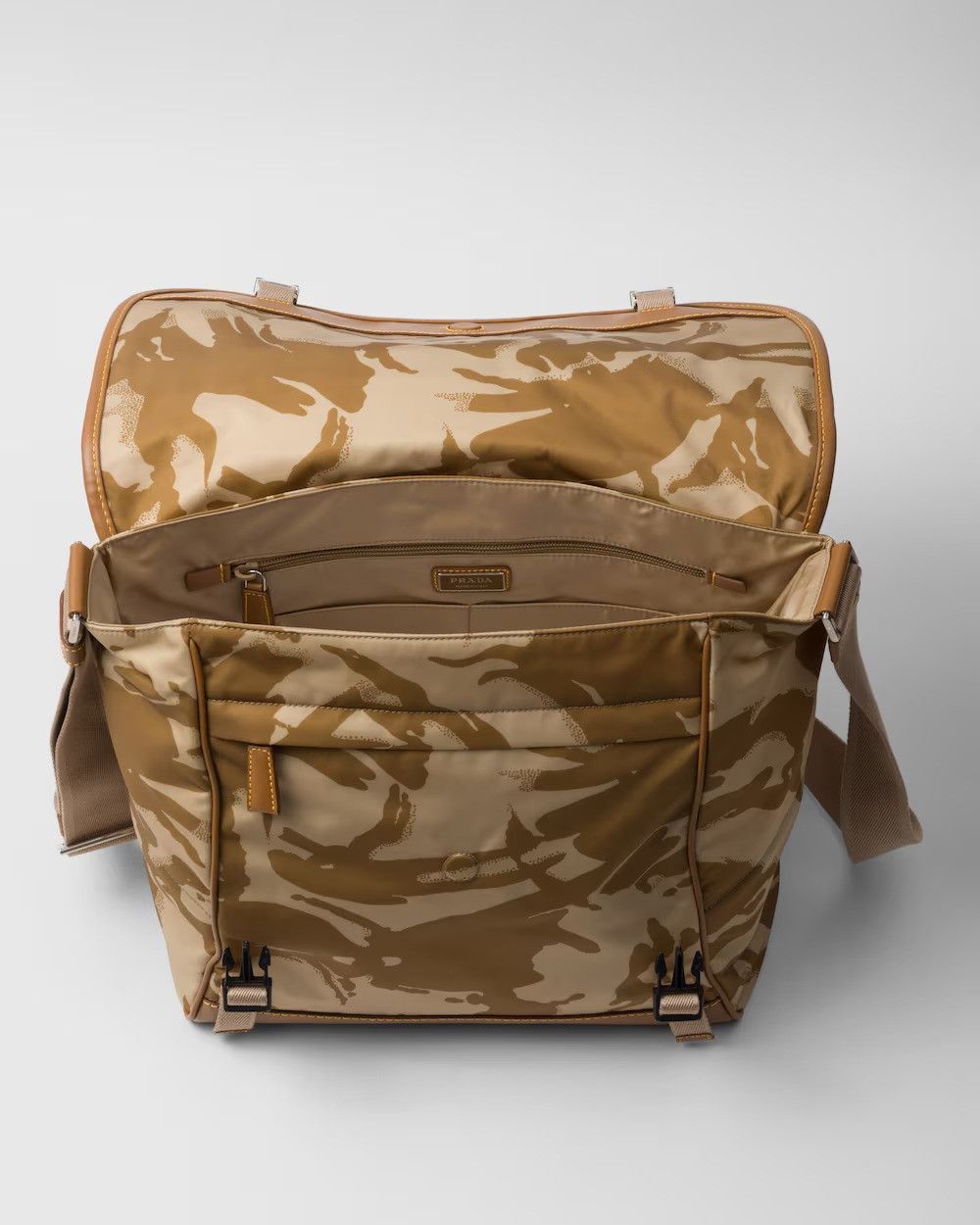 Prada o1bcso1str1025 Size: OS / Nylon Bag in Beige/Brown Size ONE SIZE - 5 Thumbnail