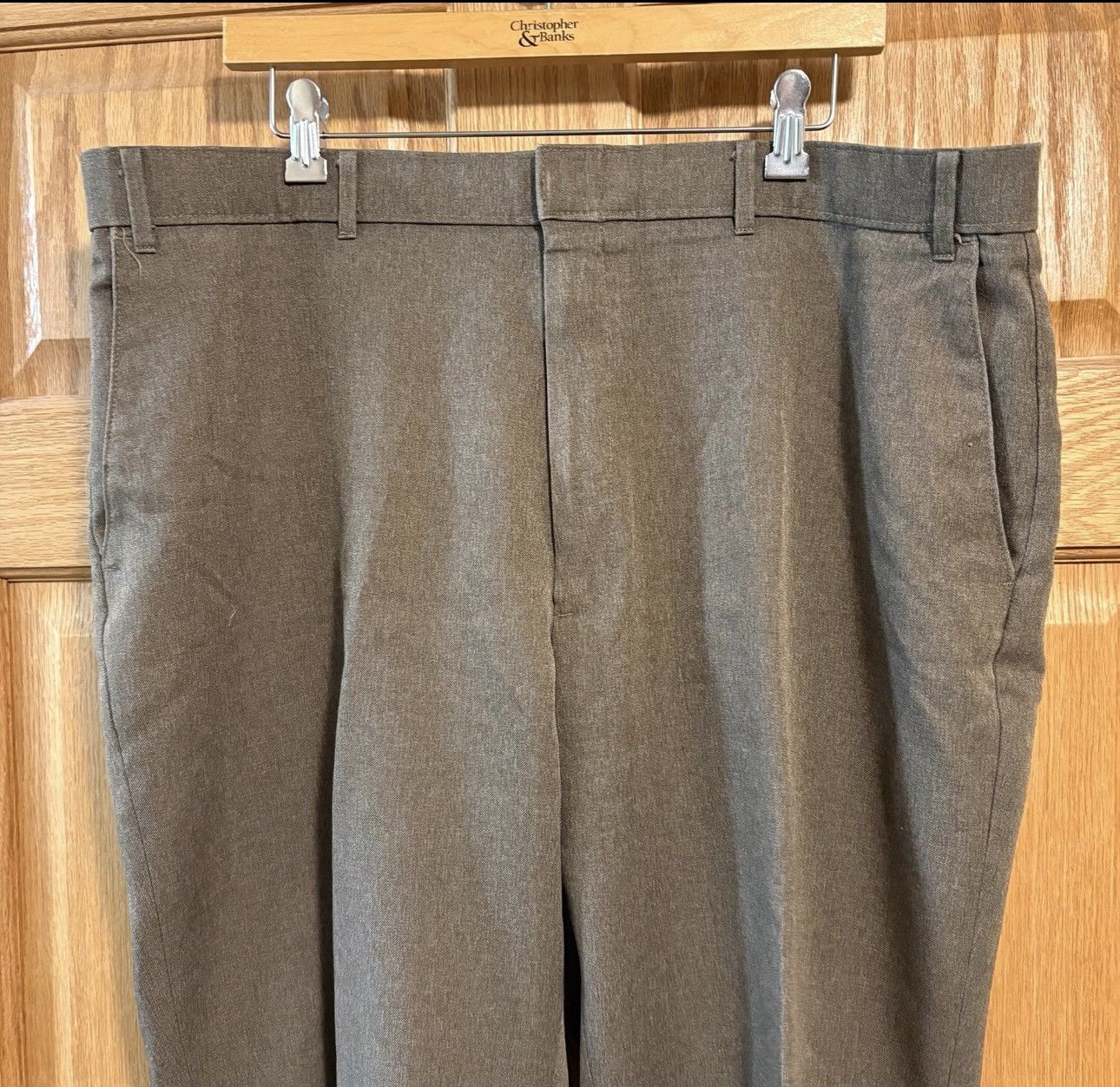 Levi's Vintage Clothing Vtg 70s Levi Action Slack Pant Men’s 41x30 Brown Polyester Size US 41 - 4 Thumbnail