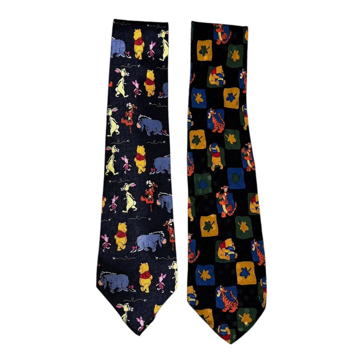 Disney × Vintage Lot of 2 Vintage Disney Pooh Silk Pooh Tigger Eeyore Ties Size ONE SIZE - 1 Thumbnail