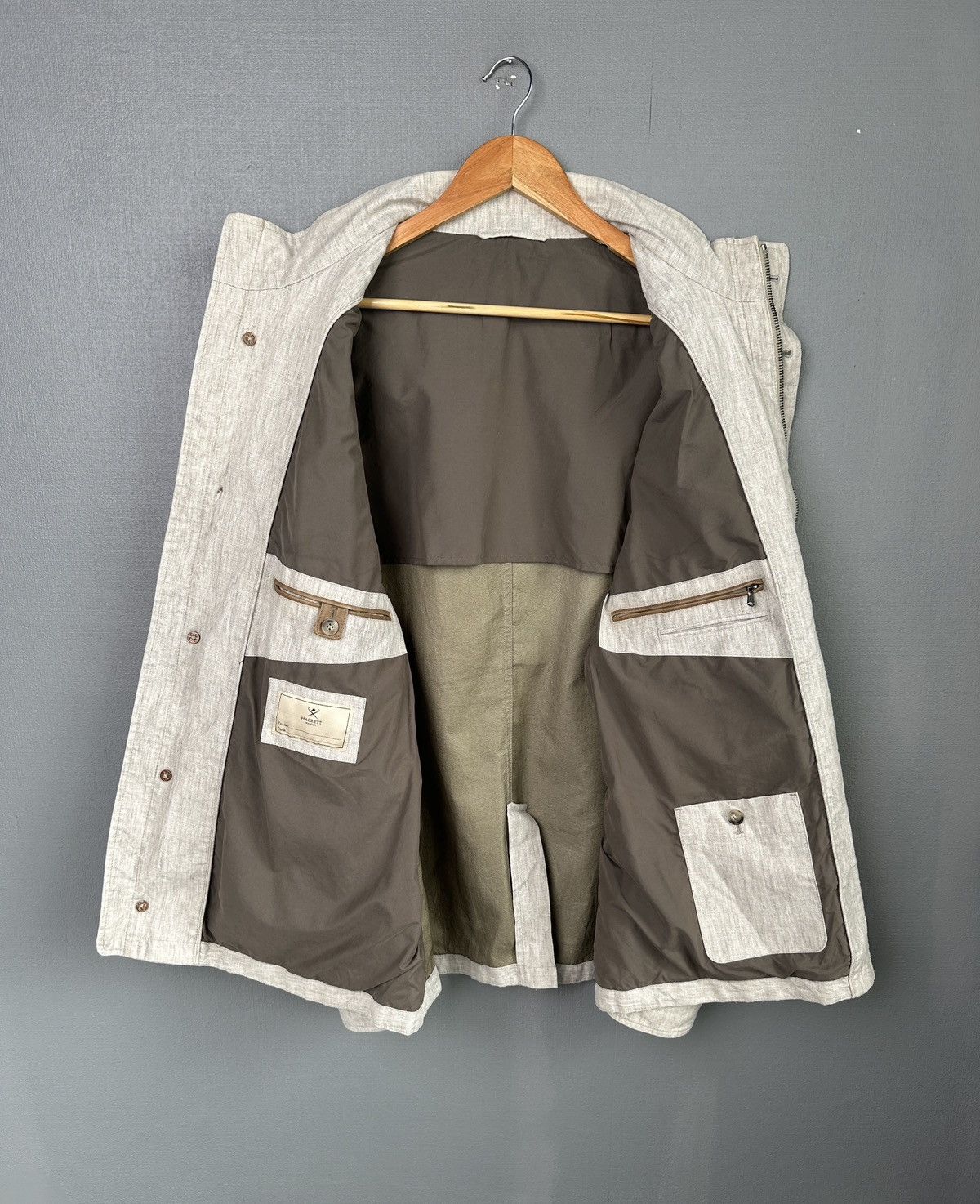 Hackett HACKETT MAYFAIR Storm System Linen Field Jacket Men’s XL Size US XL / EU 56 / 4 - 3 Thumbnail