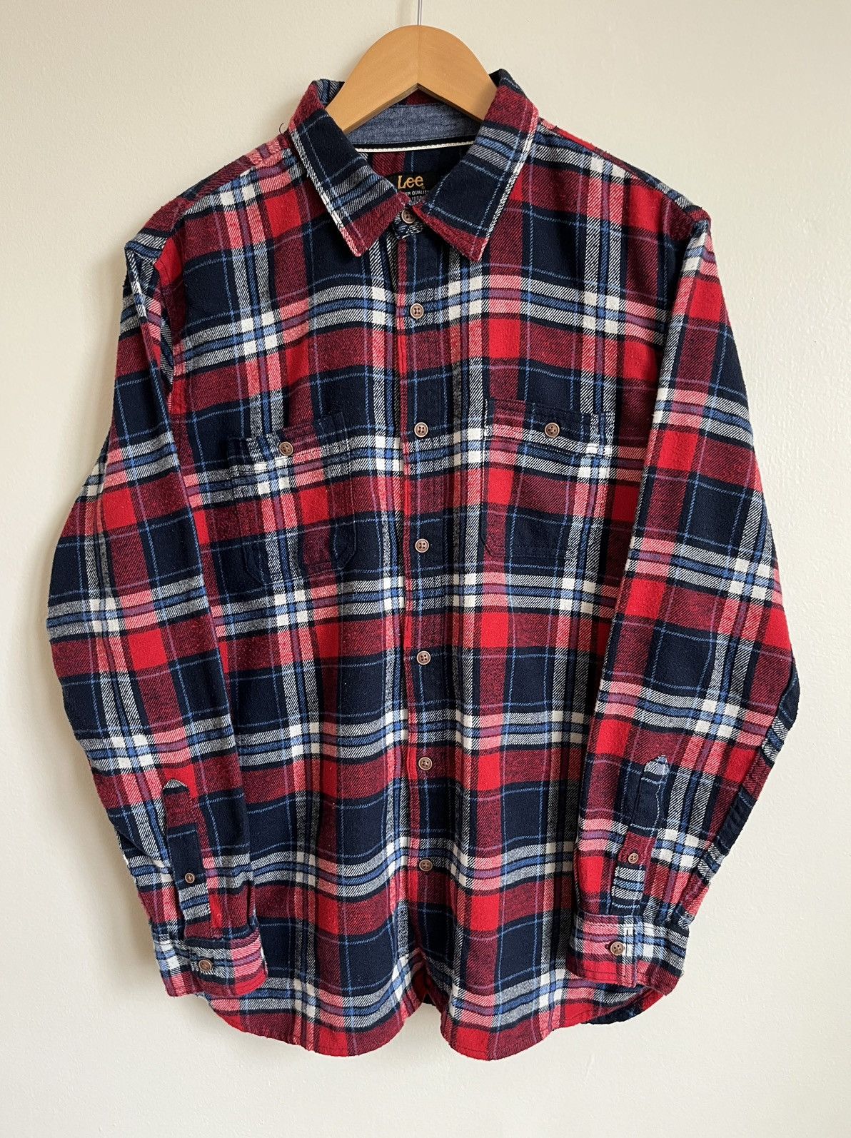 Lee × Vintage Vintage Y2K Lee Flannel Shirt Size US L / EU 52-54 / 3 - 1 Thumbnail