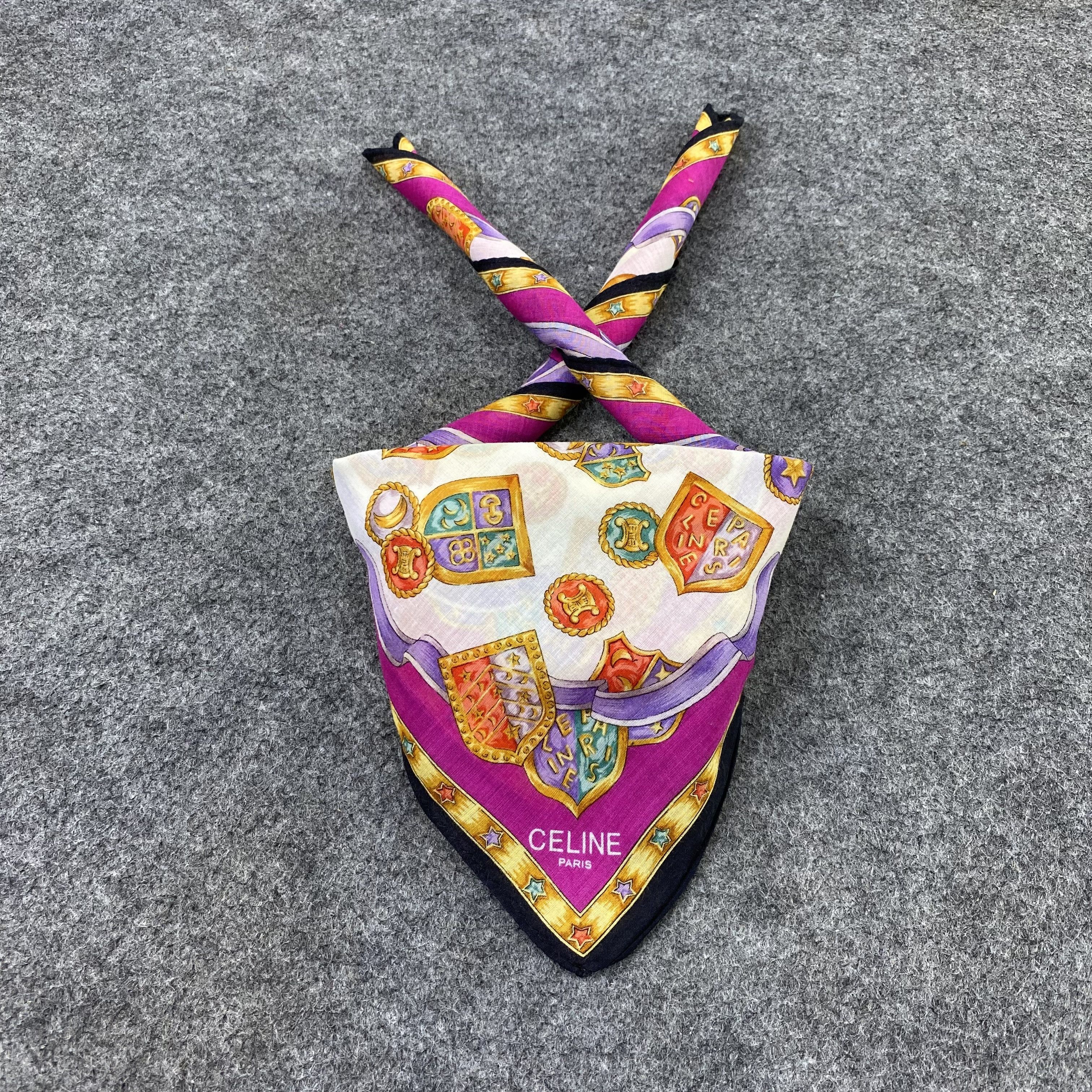 Celine Celine Handkerchief Neckerchief Bandana-B1935 Size ONE SIZE - 2 Thumbnail