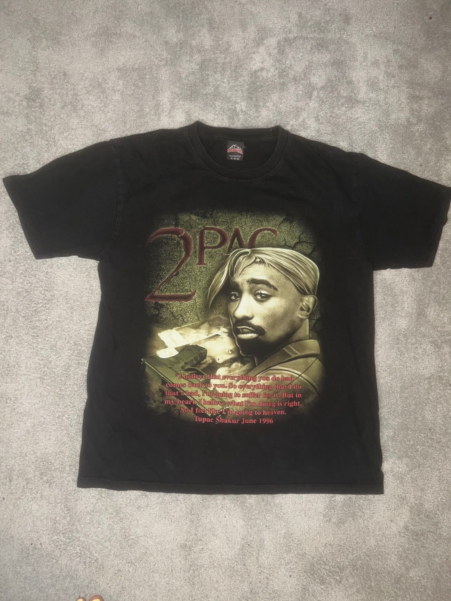 Vintage Tupac Tee RockTees Tag