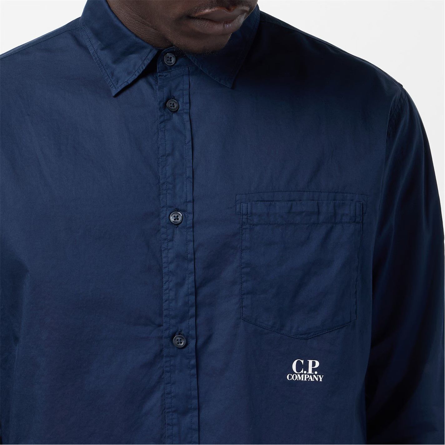 C.P. Company o1g2r1mq0426 Long Sleeve Shirt in Blue Size US L / EU 52-54 / 3 - 5 Thumbnail