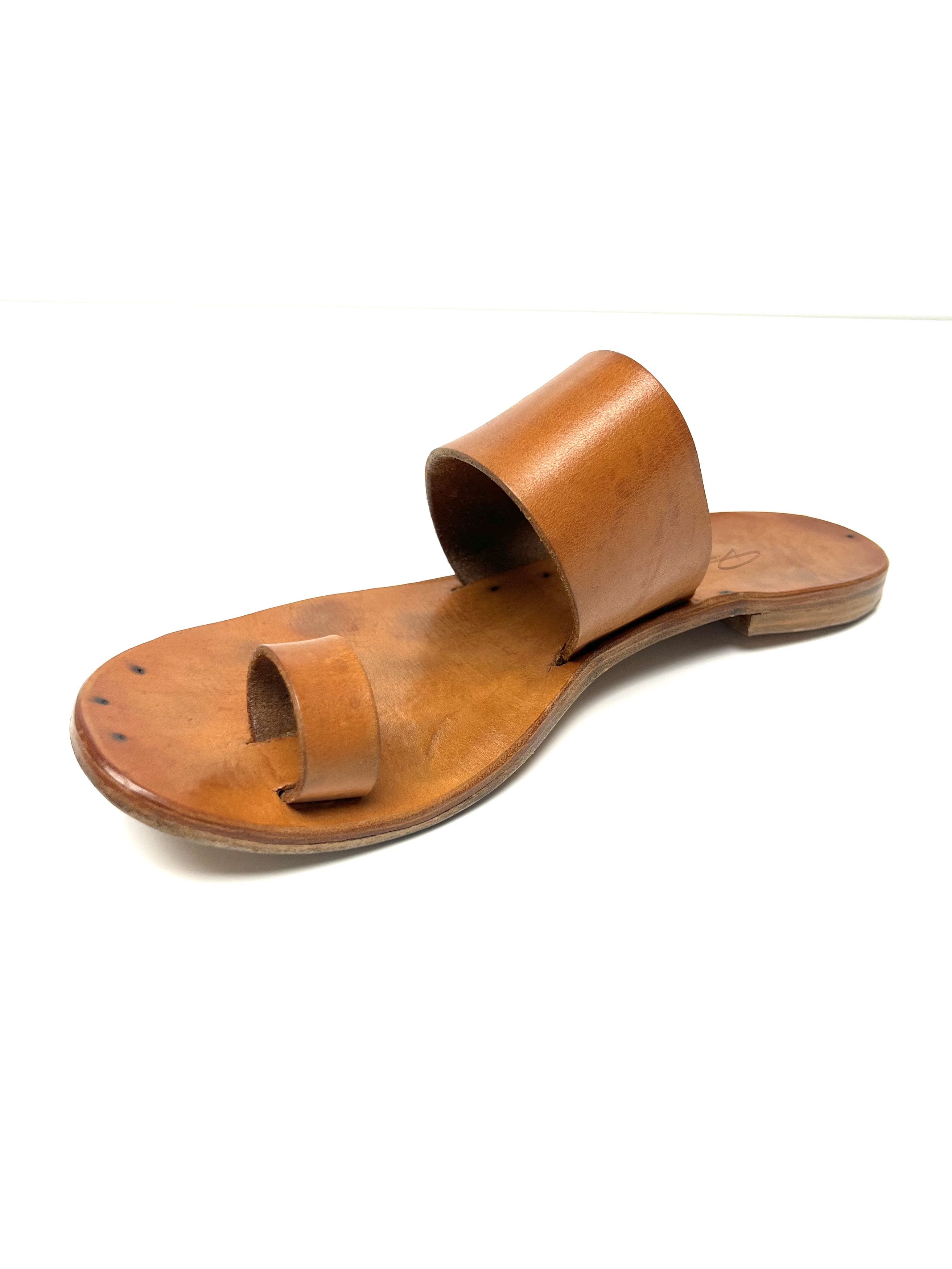 Dimissianos & Miller DIMISSIANOS & MILLER NATURAL LEATHER SLIDE / SANDALS Size US 11 / EU 44 - 6 Thumbnail