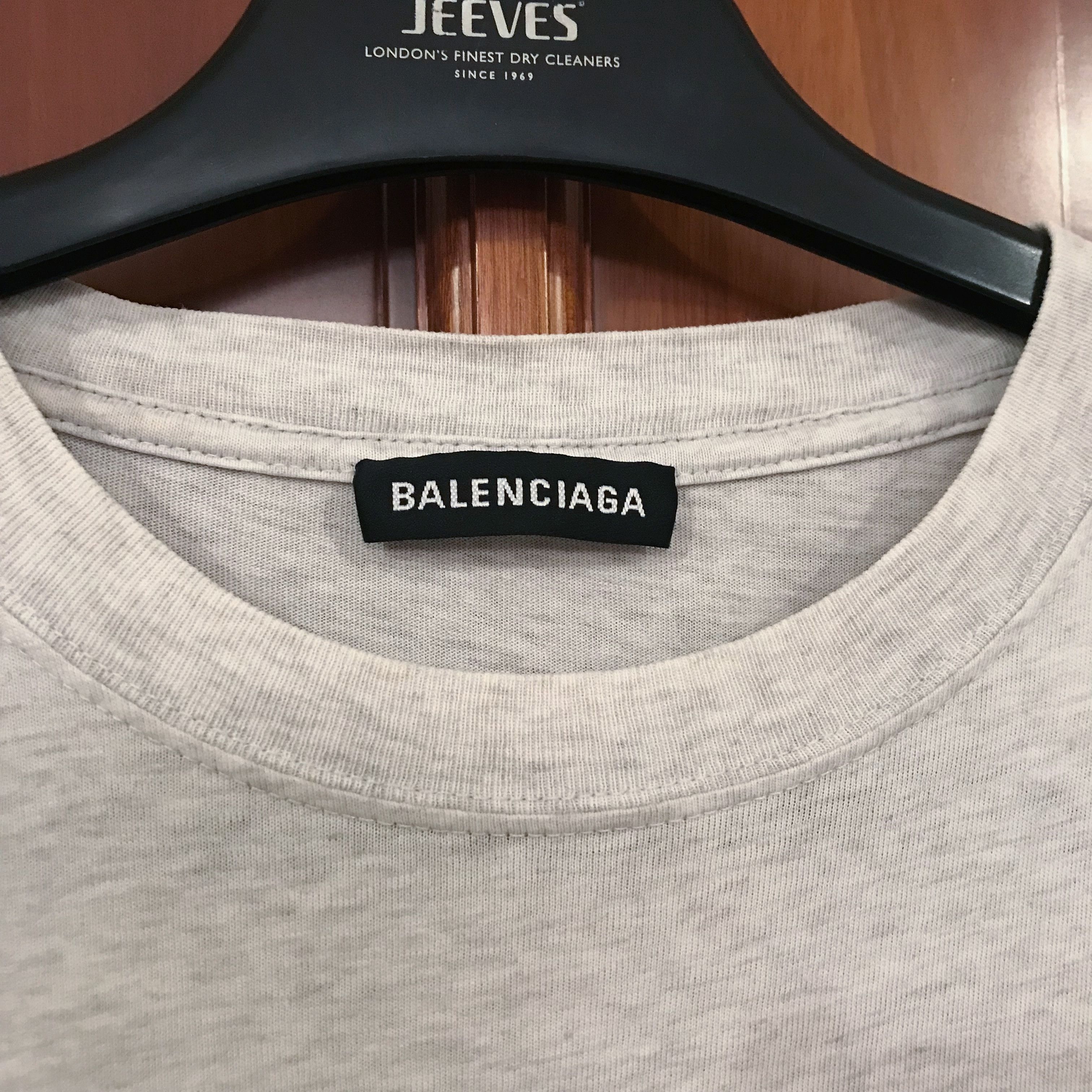 Balenciaga Balenciaga BB 18 Logo Grey Oversize T-Shirt Size US XXS / EU 40 - 4 Thumbnail