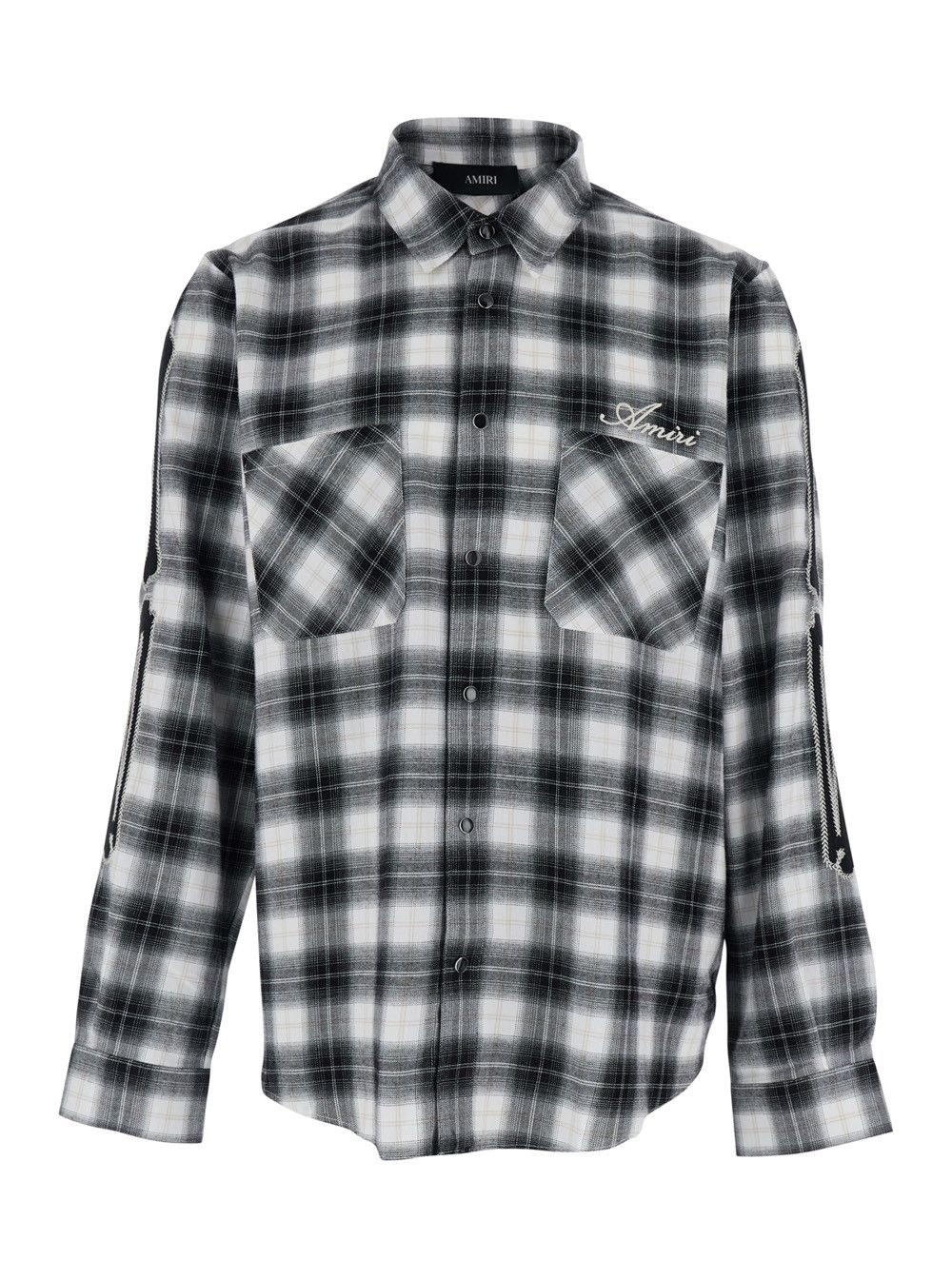 Amiri Shirt with Classic Collar and All-Over Check Motif in Multicolor Wool for Men Size US M / EU 48-50 / 2 - 1 Thumbnail