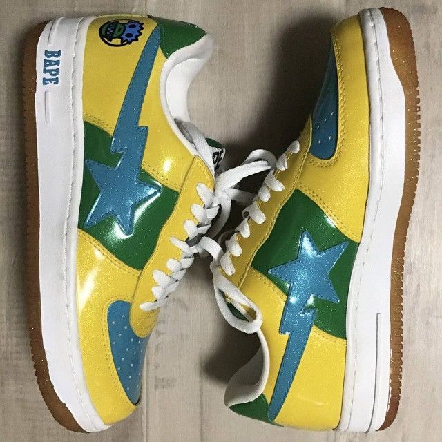 Bape × Nigo Glitter BAPE STA sneakers a bathing ape shoes NIGO Size US 9.5 / EU 42-43 - 2 Thumbnail
