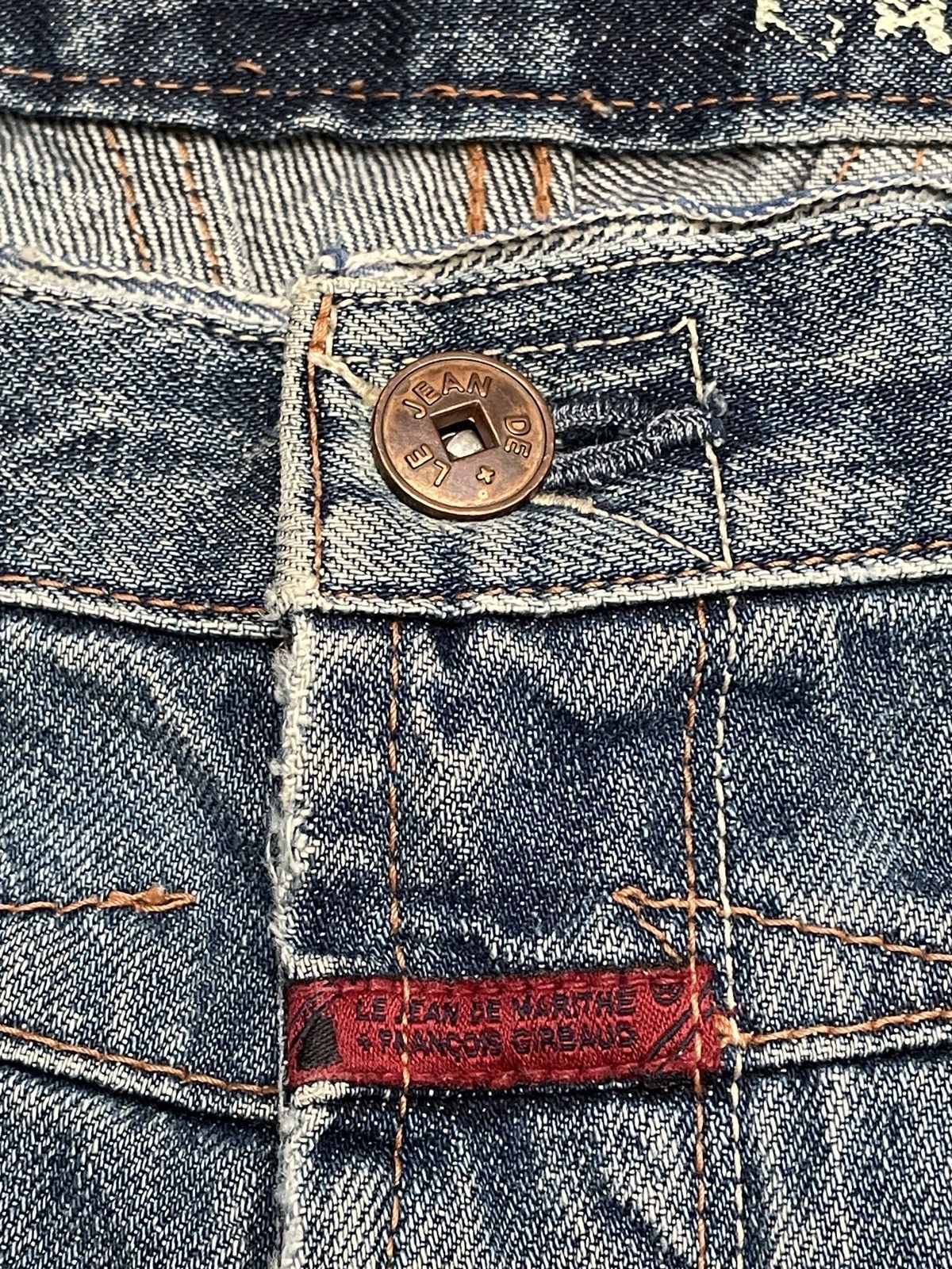 Marithe + Francois Girbaud Rare Vintage Marithe Francois Girbaud Flared Jeans 1990s Size US 31 - 9 Thumbnail