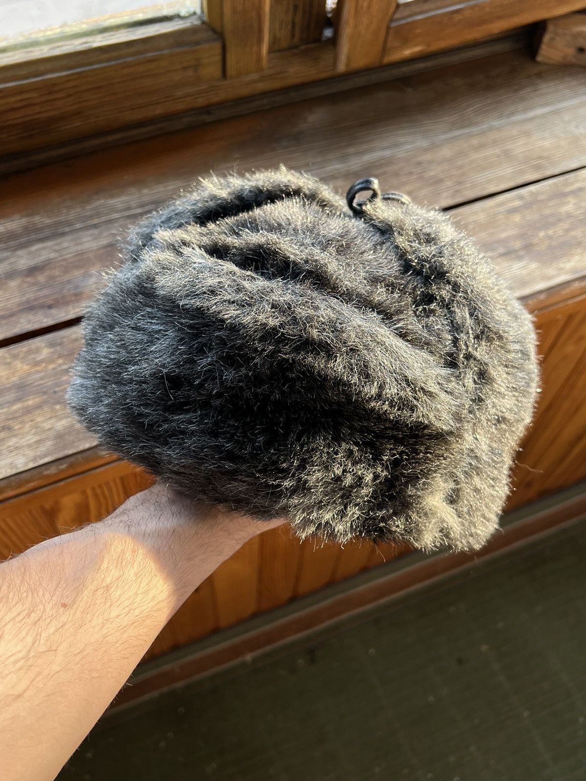 Hat Club Y2K Faux Fur Ushanka Vintage Fuzzy Trapper Hat Huge Size ONE SIZE - 1 Thumbnail