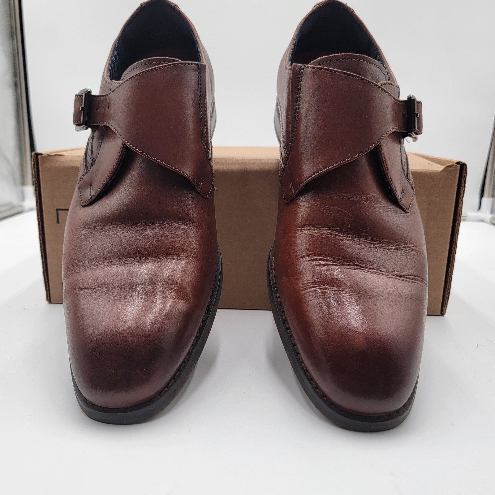 Stacy Adams Stacy Adams Karcher Monk Strap Mens Shoes 25590-221 Sz 9.5W Size US 9.5 / EU 42-43 - 3 Thumbnail