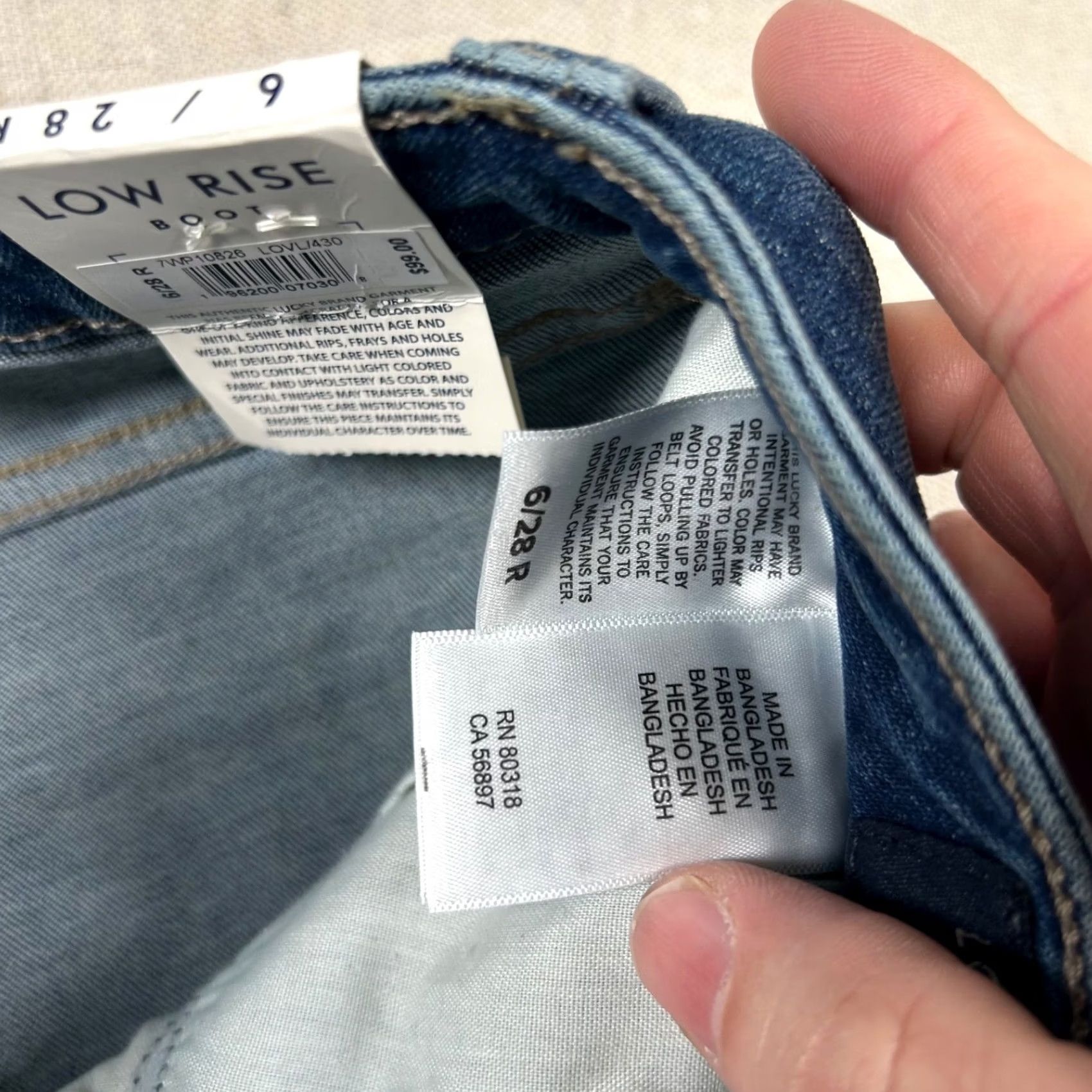 Lucky Brand Lucky Brand Jeans Womens 6 Regular Lolita Low Rise Boot Cut Denim 5-Pocket Blue 27in Inseam 32in XS?? Size 28" / US 6 / IT 42 - 5 Thumbnail