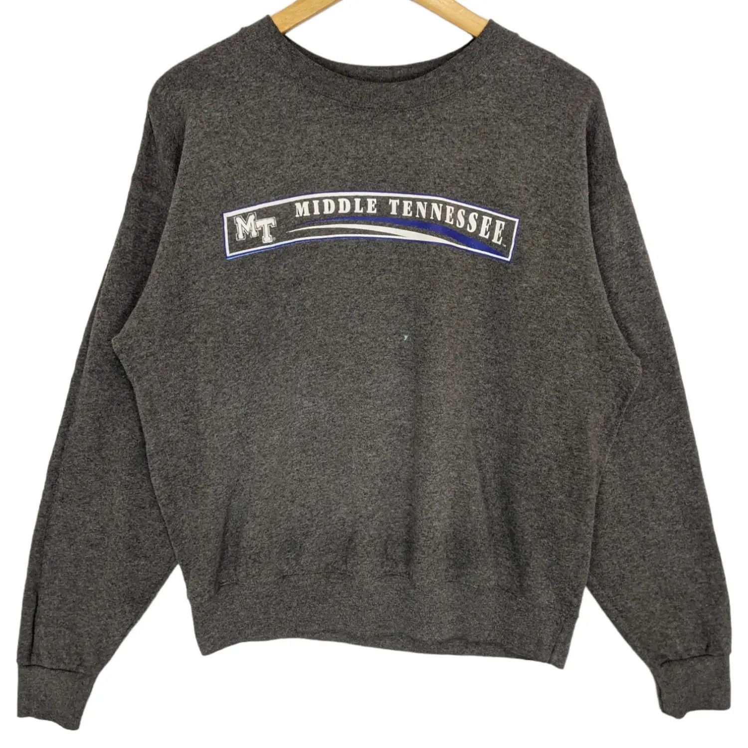 Vintage Vintage 90's MT Middle Tennessee State University Sweatshirt Size L / US 10 / IT 46 - 2 Thumbnail
