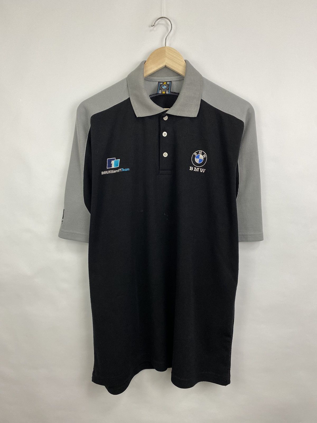 BMW Vintage 90s BMW Williams F1 Team Racing Graphic polo t-shirt Size US XL / EU 56 / 4 - 3 Thumbnail