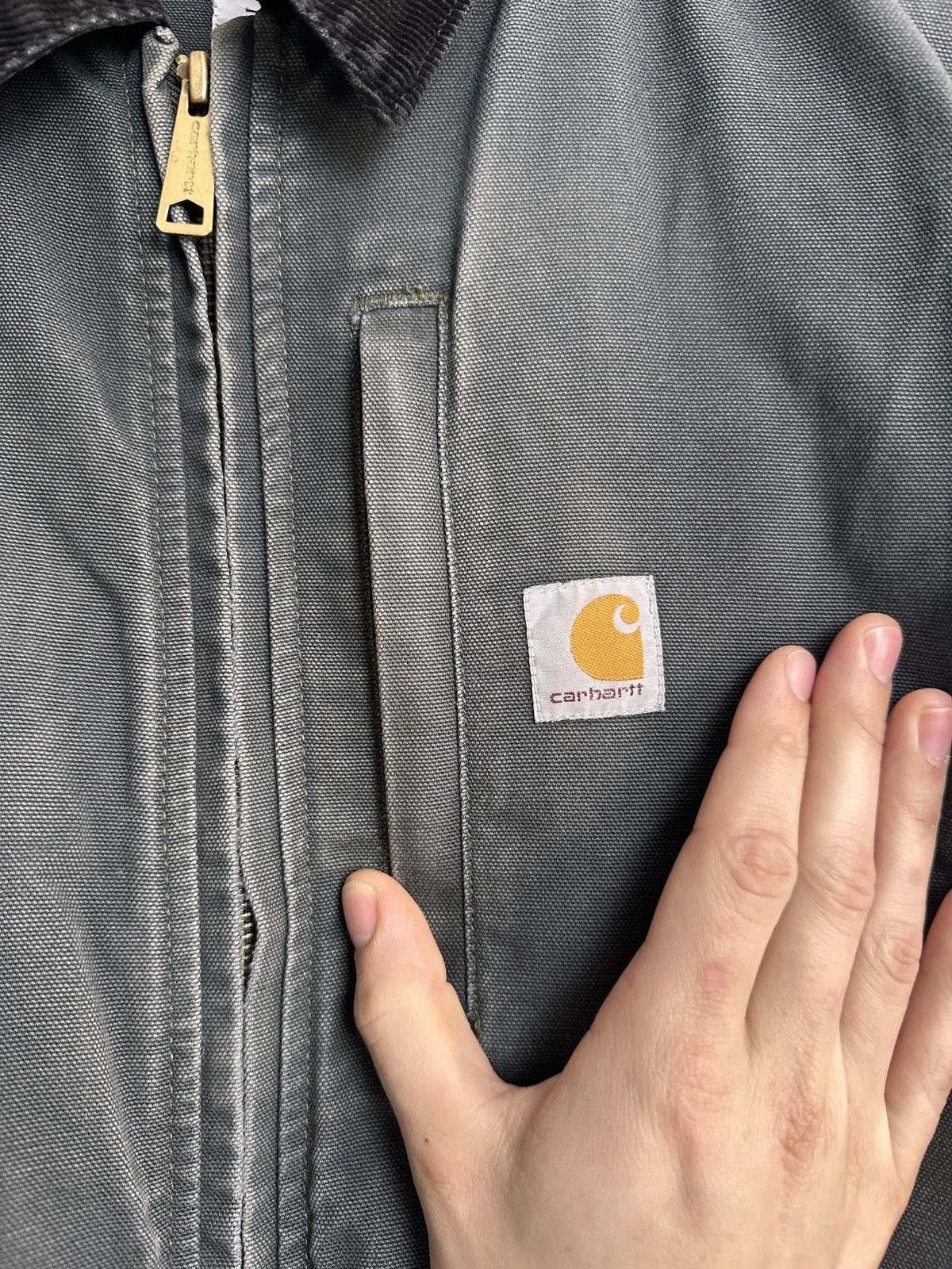 Carhartt Vintage Carhartt Workwear Jacket Washed Distressed Size US S / EU 44-46 / 1 - 4 Thumbnail