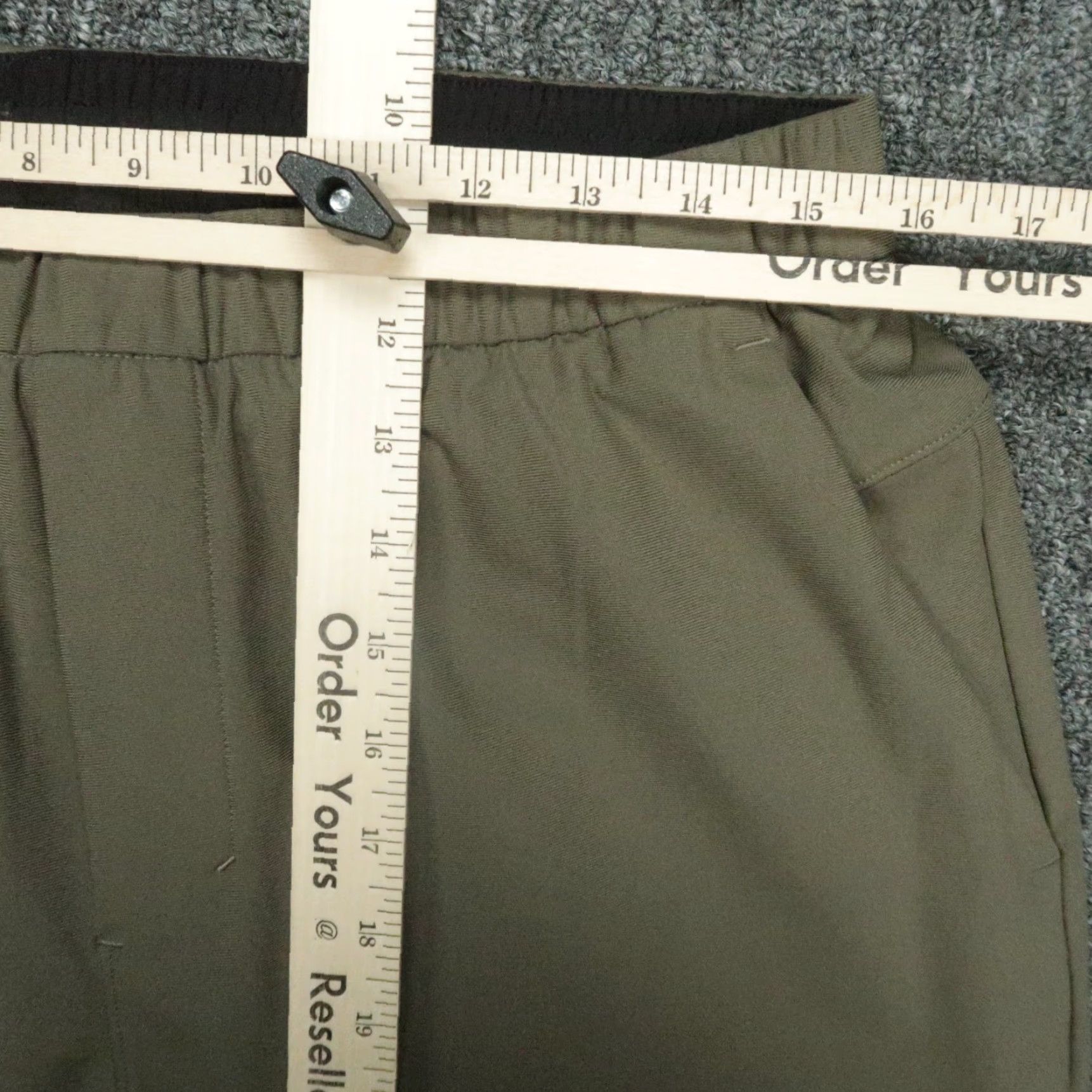 Lululemon Lululemon Pants Men Large Green ABC Pull On Trouser Training Zip Pockets Size US 33 - 7 Thumbnail