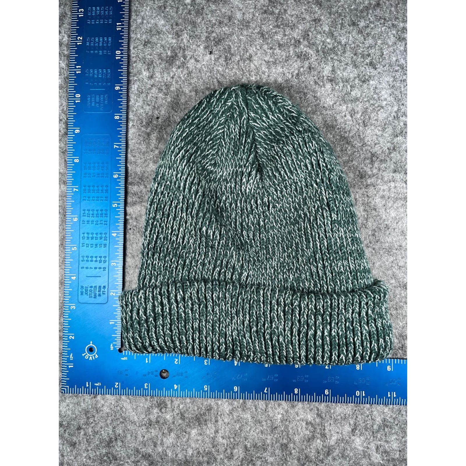 Eddie Bauer Eddie Bauer Hat Adult One Size Green White Beanie Toque Knit Acrylic Camp Hike Ski Size ONE SIZE - 4 Thumbnail