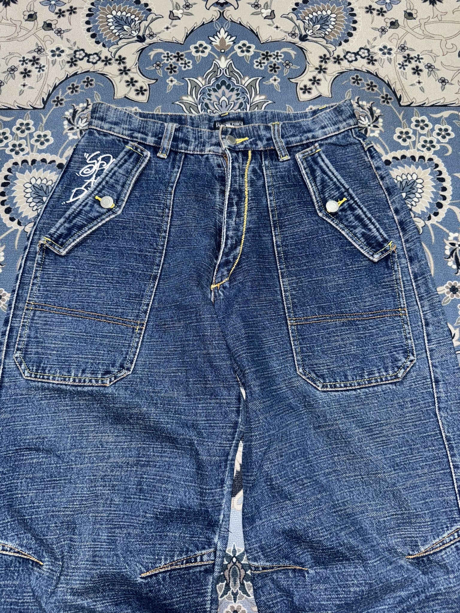 If Six Was Nine × Japanese Brand Vintage Amore Puro Baggy Loose Fit Jeans Size US 28 / EU 44 - 3 Thumbnail