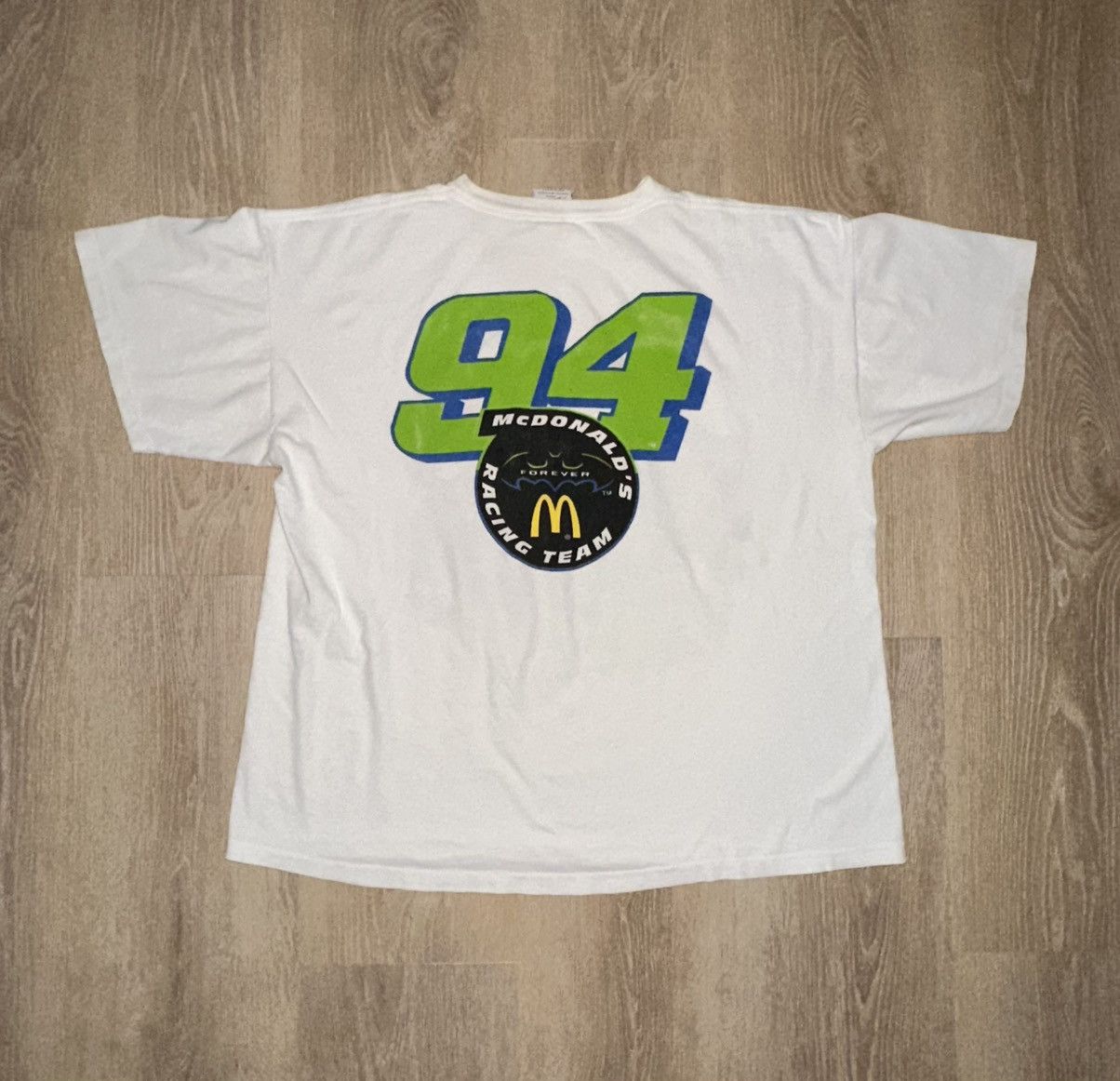 NASCAR × Vintage Vintage 90’s Bill Elliot McDonald’s Racing NASCAR T-Shirt Size US XL / EU 56 / 4 - 2 Thumbnail