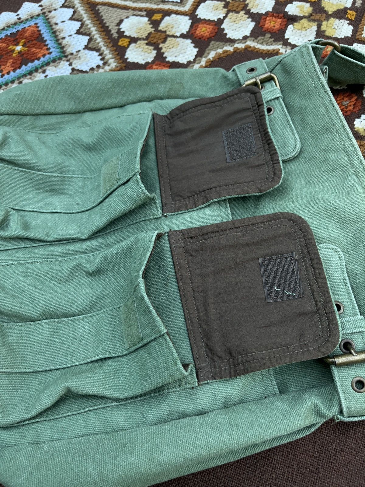Vintage Vintage Military Bag Multi Pocket Messenger Diesel Style Size ONE SIZE - 8 Thumbnail