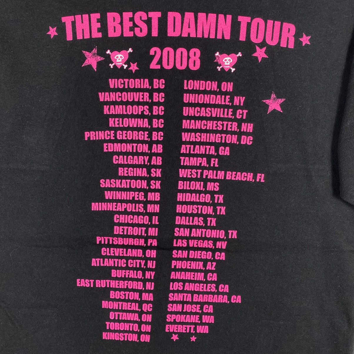 Band Tees × Vintage VINTAGE AVRIL LAVIGNE THE BEST DAMN TOUR 2008 TEE PUNK GIRL Size US S / EU 44-46 / 1 - 8 Thumbnail