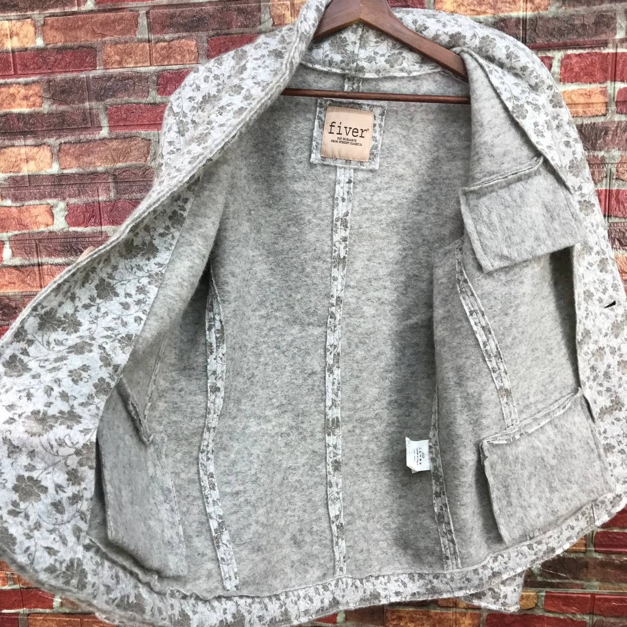 Italia Independent VINTAGE ITALIAN DESIGNER FIVER FLORAL MINIMALIST JACKET Size US M / EU 48-50 / 2 - 16 Thumbnail