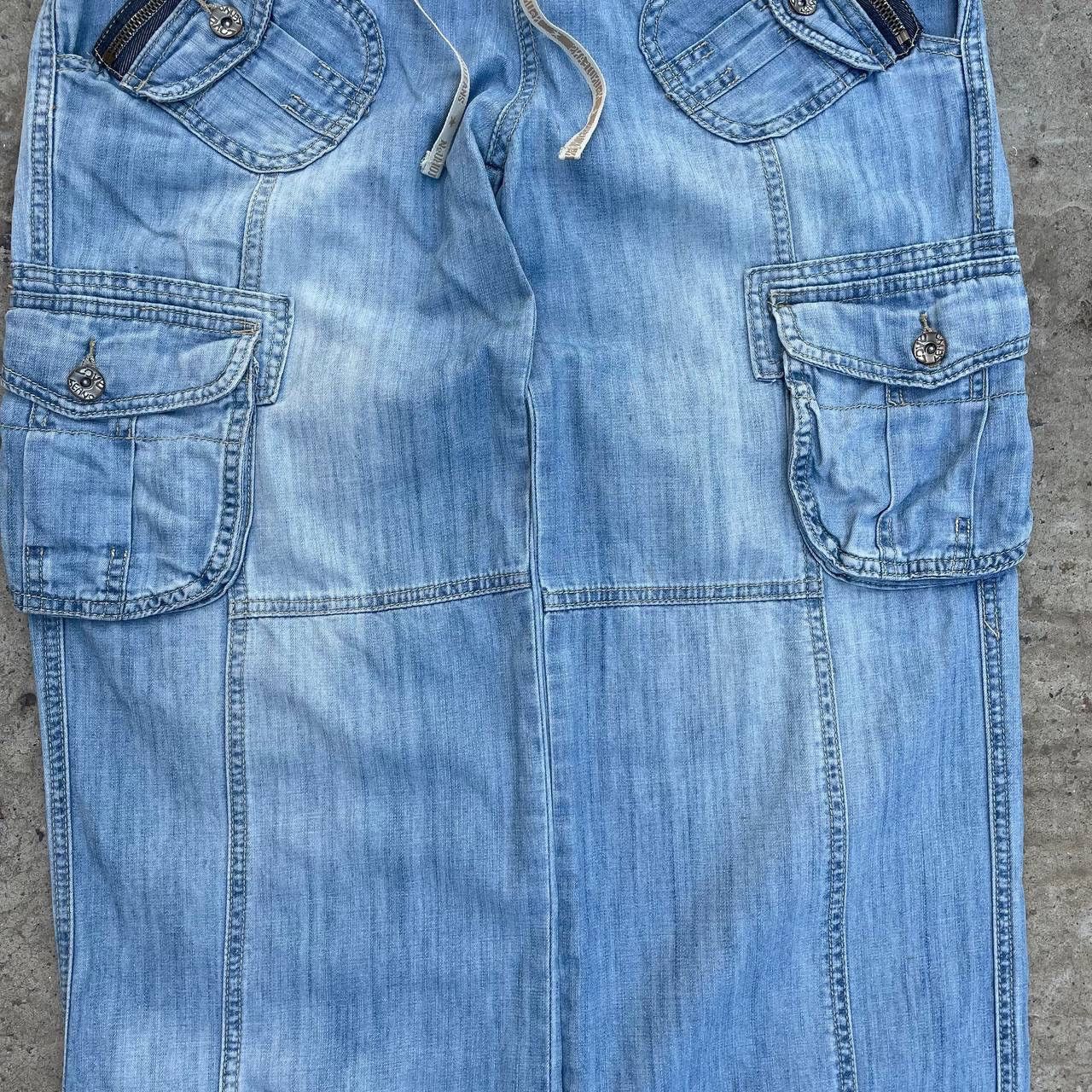 Le Grande Bleu (L.G.B.) VTG Women’s With a Low Seat Jeans Multi-pocket Y2K Grunge Size 28" / US 6 / IT 42 - 7 Thumbnail
