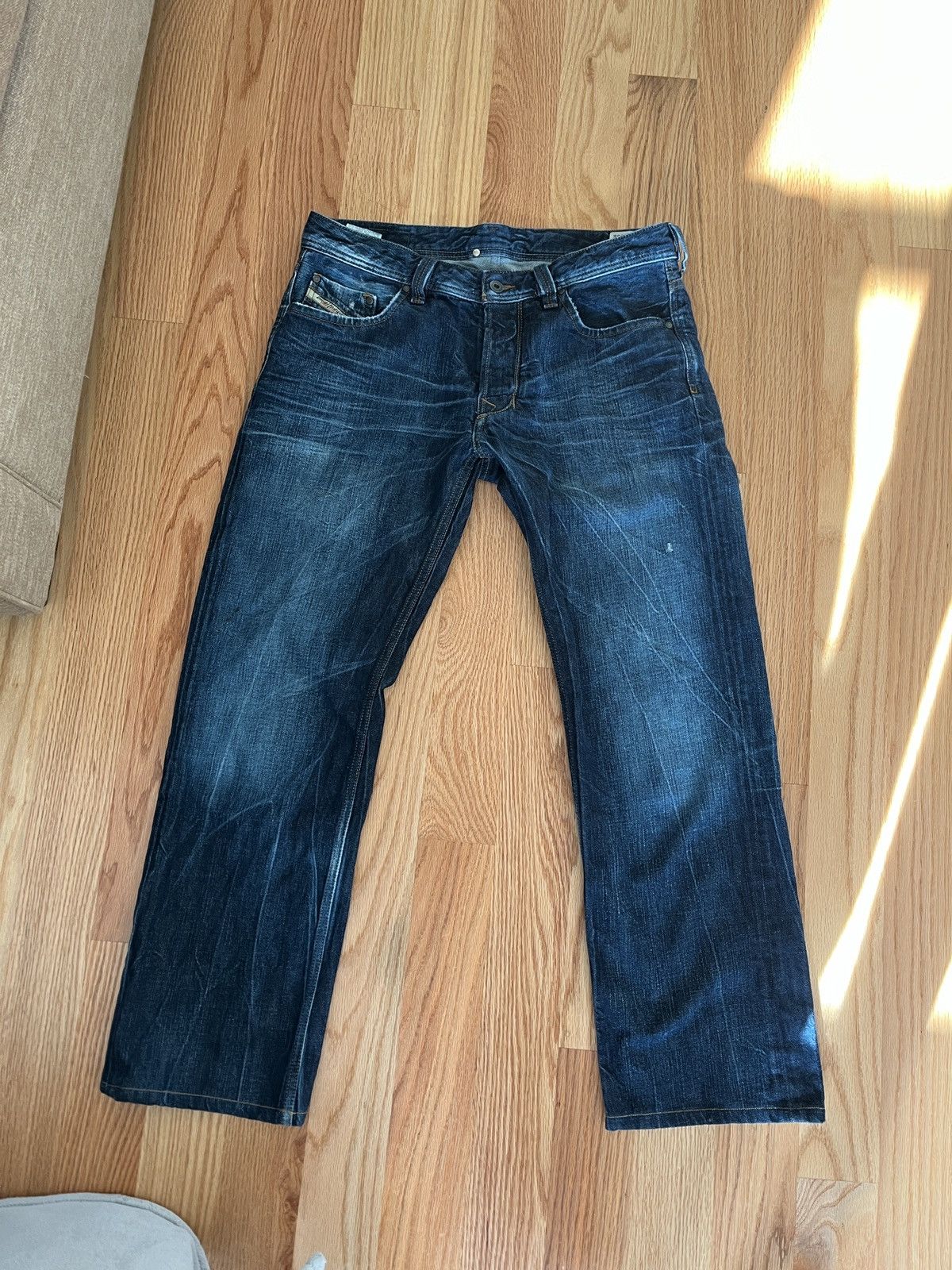 Dark Wash Diesel Jeans Straight 32x30