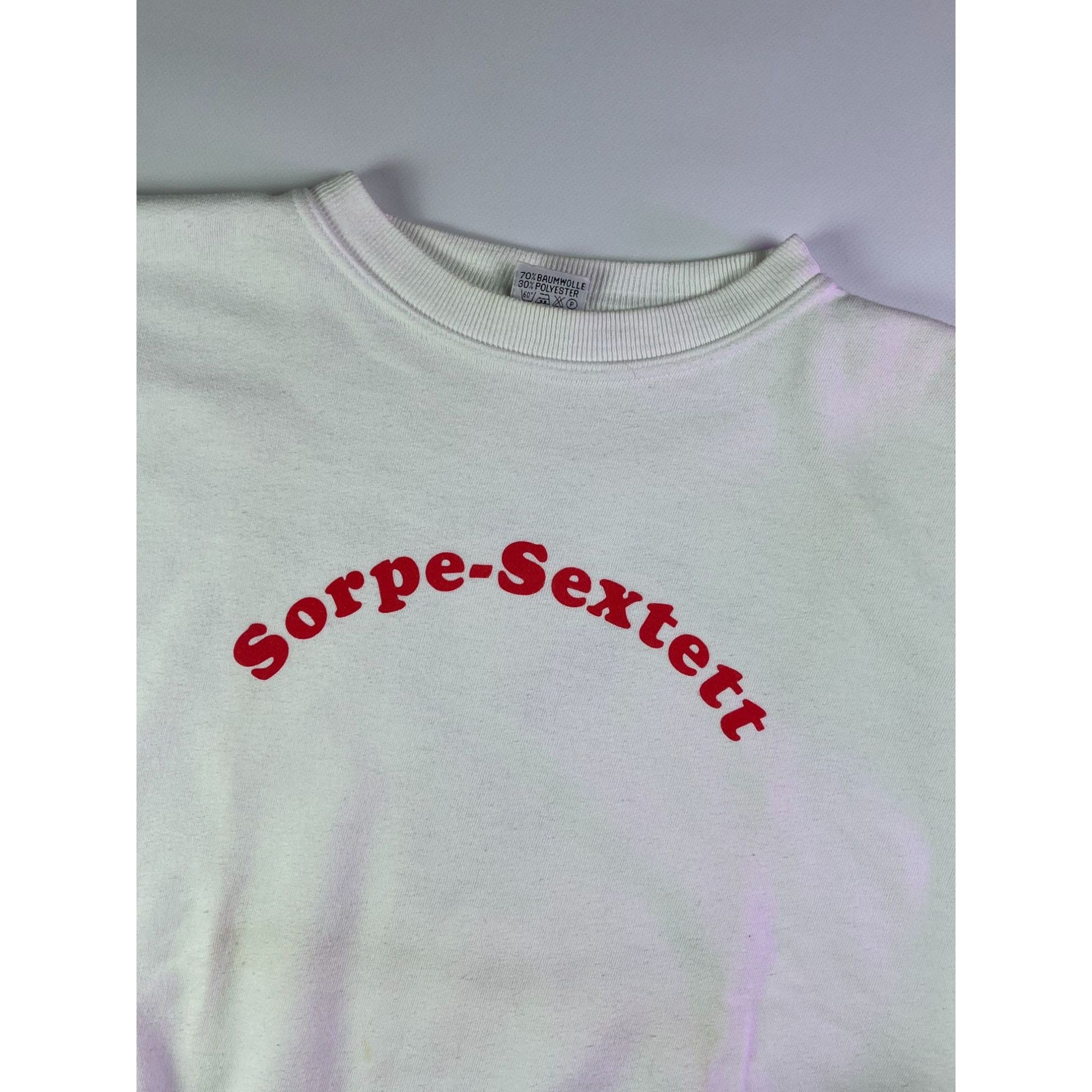 Vintage Oversized Vintahe White Playboy Sweatshirt Size US XXL / EU 58 / 5 - 2 Thumbnail