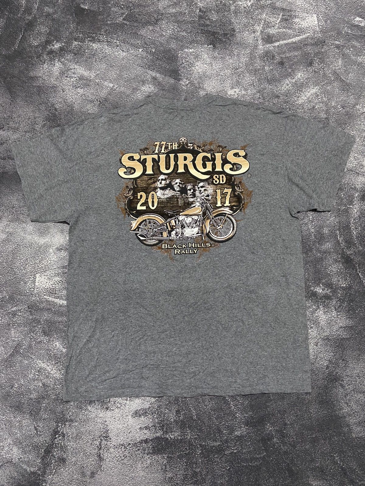 Harley Davidson Sturgis MotorCycle 2017 Anniversary 77TH T-Shirt Size US XL / EU 56 / 4 - 1 Thumbnail