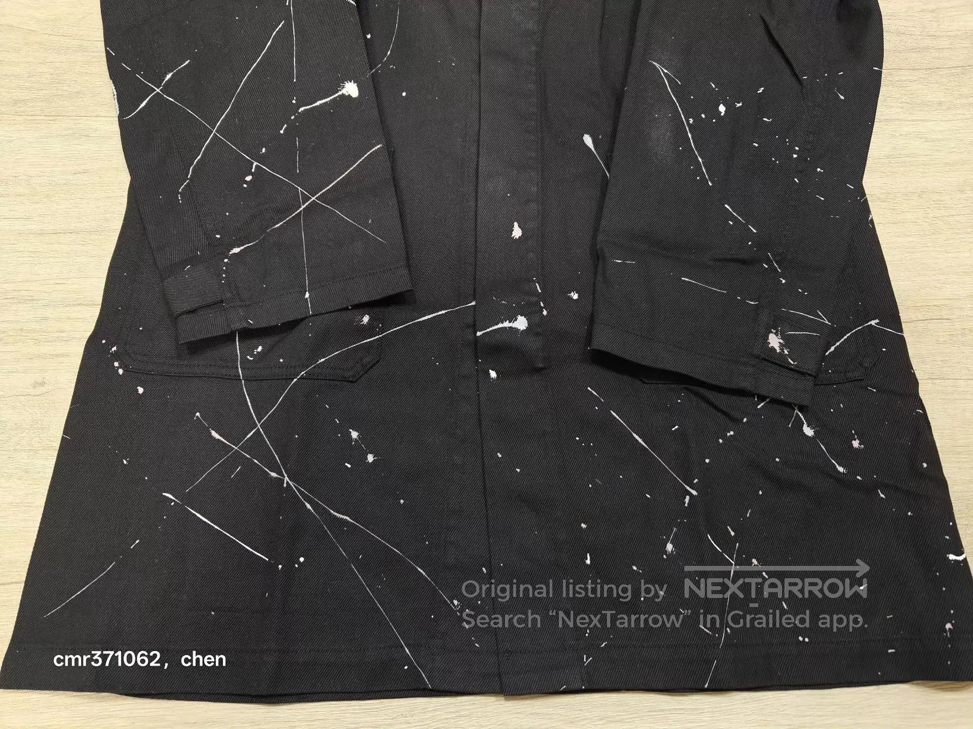 Visvim Black Paint Splatter Long Coat Size M. Size US M / EU 48-50 / 2 - 5 Thumbnail